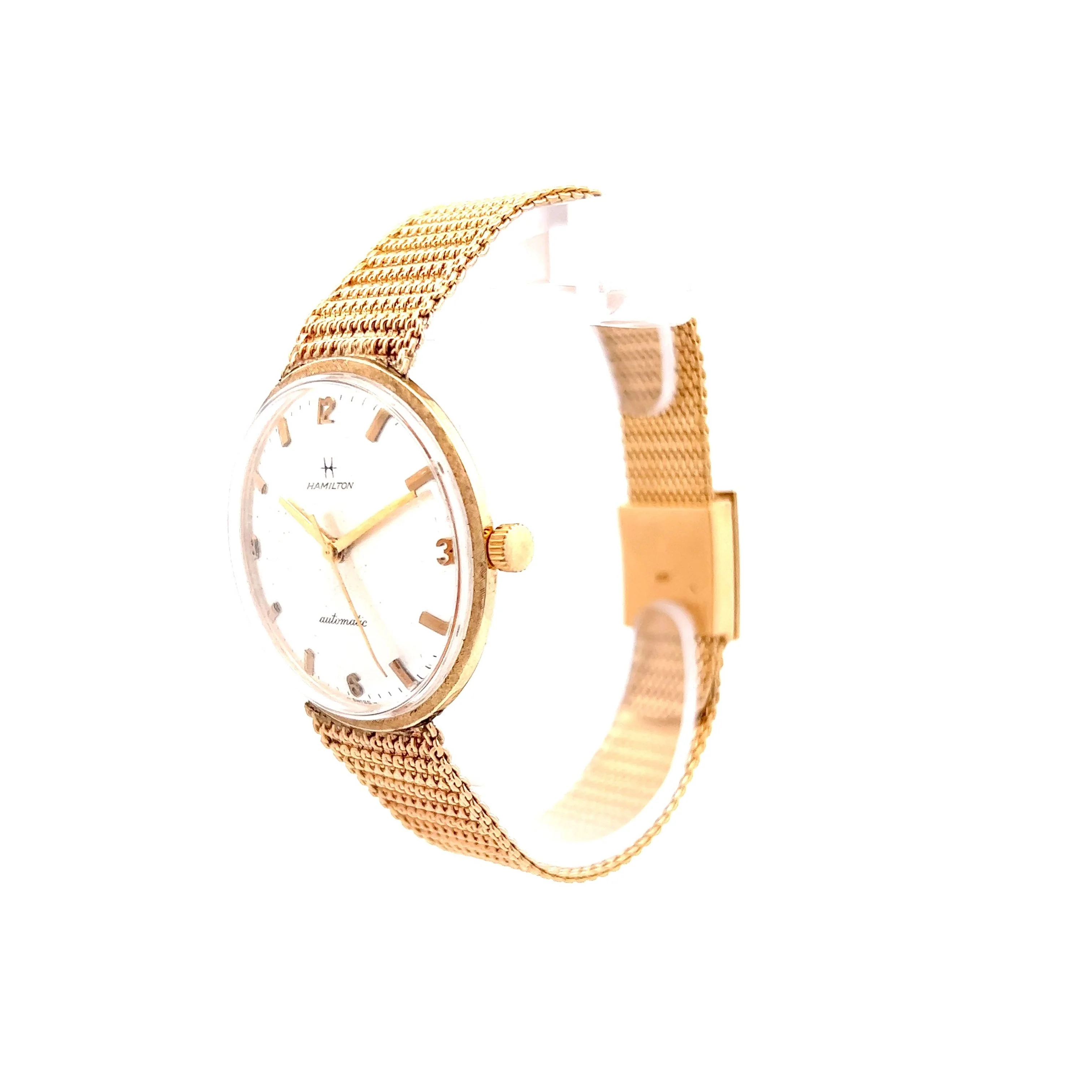 Vintage Watch Mid-Century Hamilton 1960's in 14k Yellow Gold - Image 2