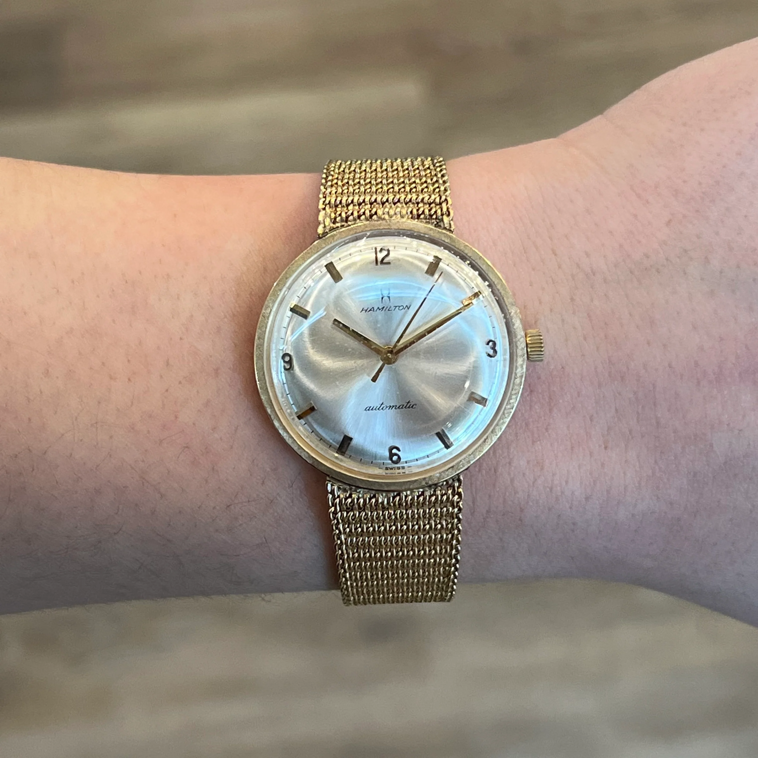 Vintage Watch Mid-Century Hamilton 1960's in 14k Yellow Gold - Image 5