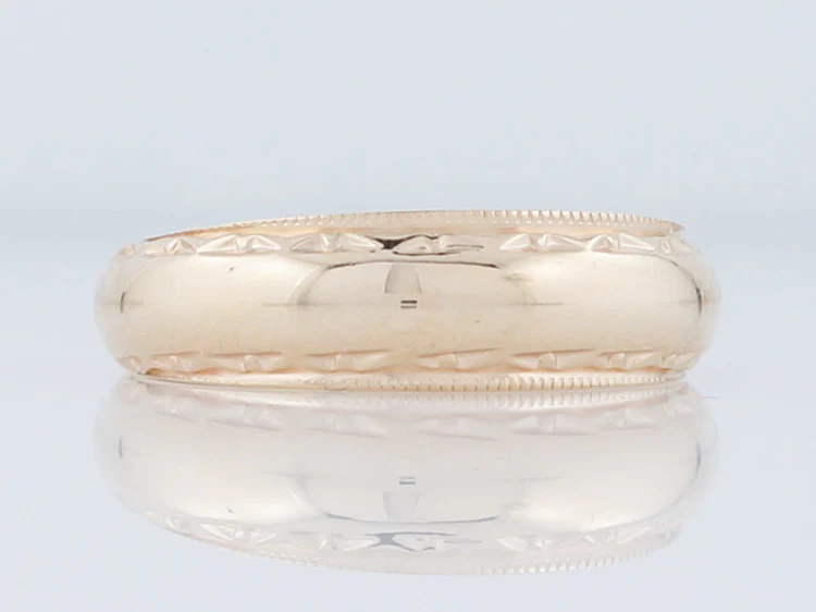 Vintage Wedding Band Mid-Century in 14k Yellow Gold