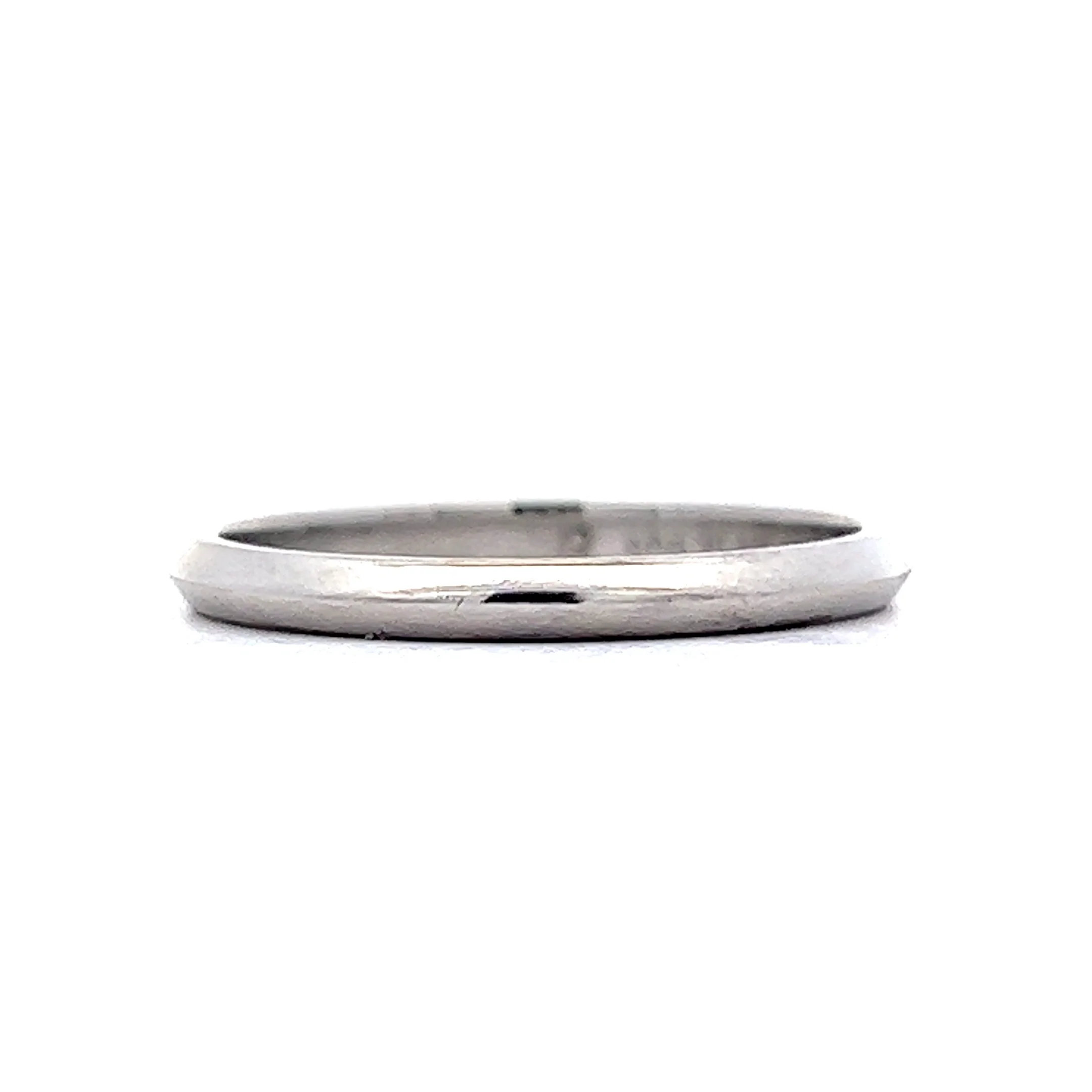 Vintage Wedding Band Mid-Century in Platinum - Image 3