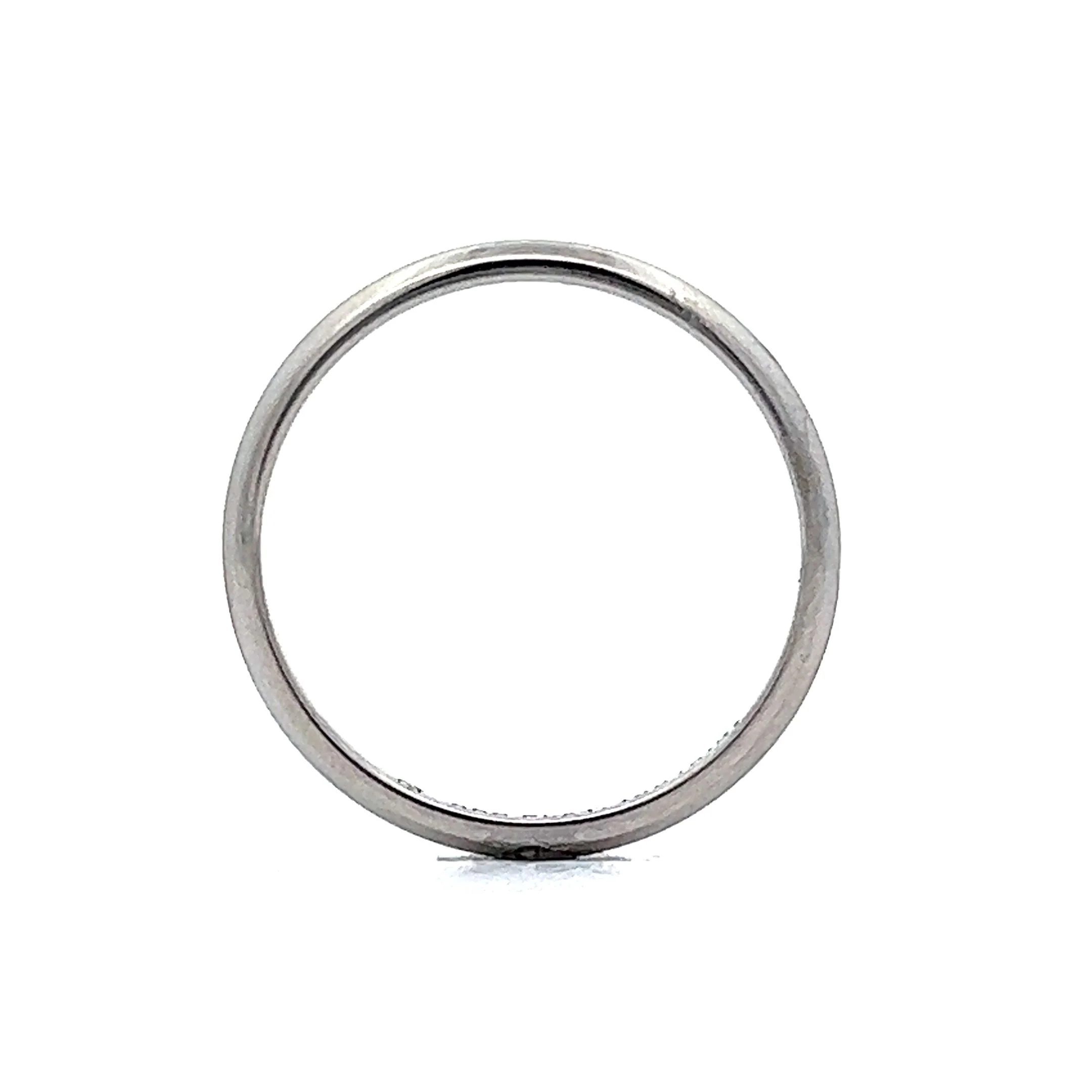 Vintage Wedding Band Mid-Century in Platinum - Image 4