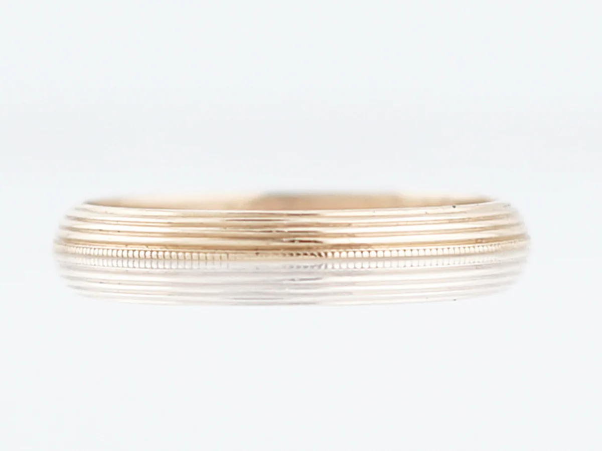 Vintage Wedding Band Mid-Century Ring Guards in 14k Yellow Gold - Image 3