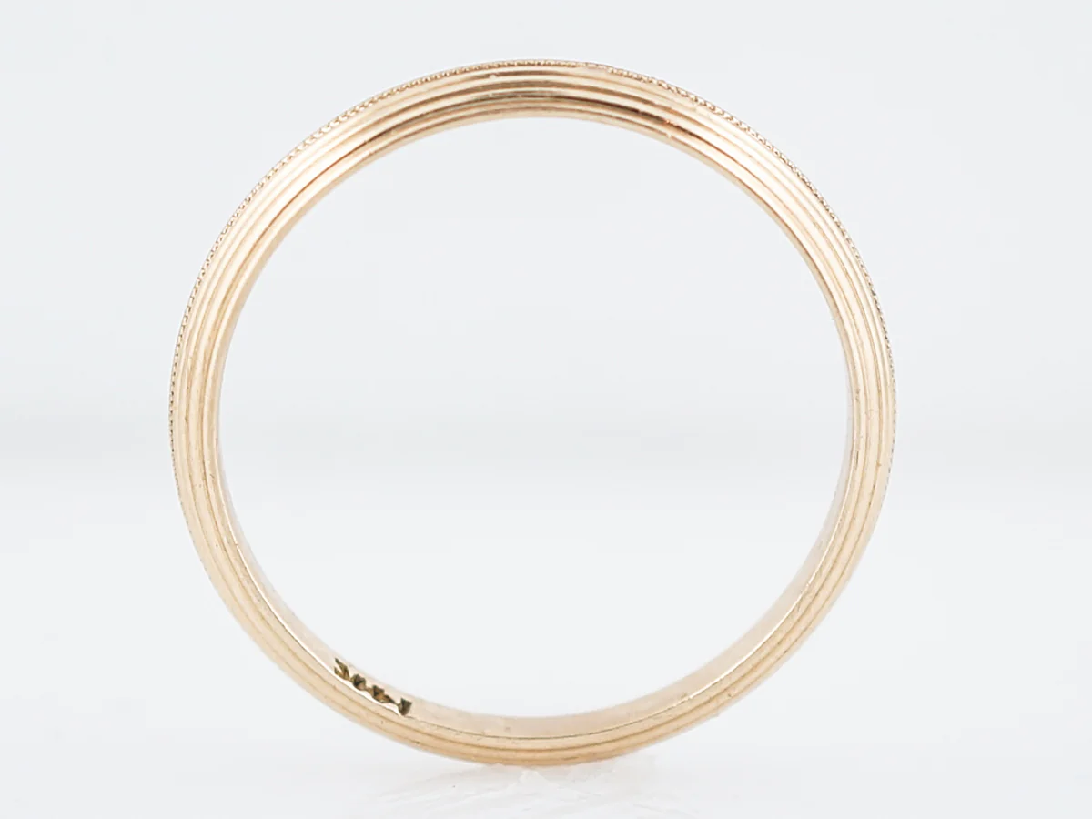 Vintage Wedding Band Mid-Century Ring Guards in 14k Yellow Gold - Image 5