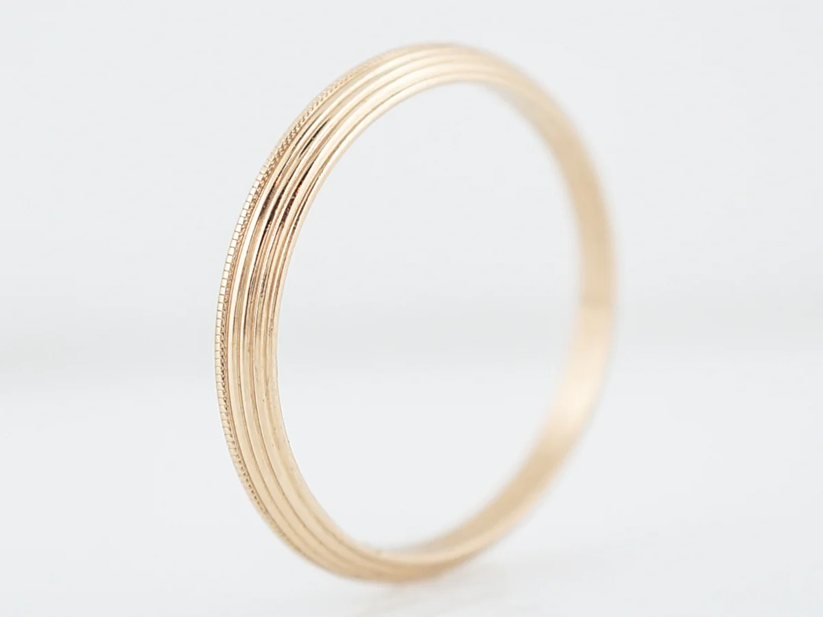 Vintage Wedding Band Mid-Century Ring Guards in 14k Yellow Gold - Image 6