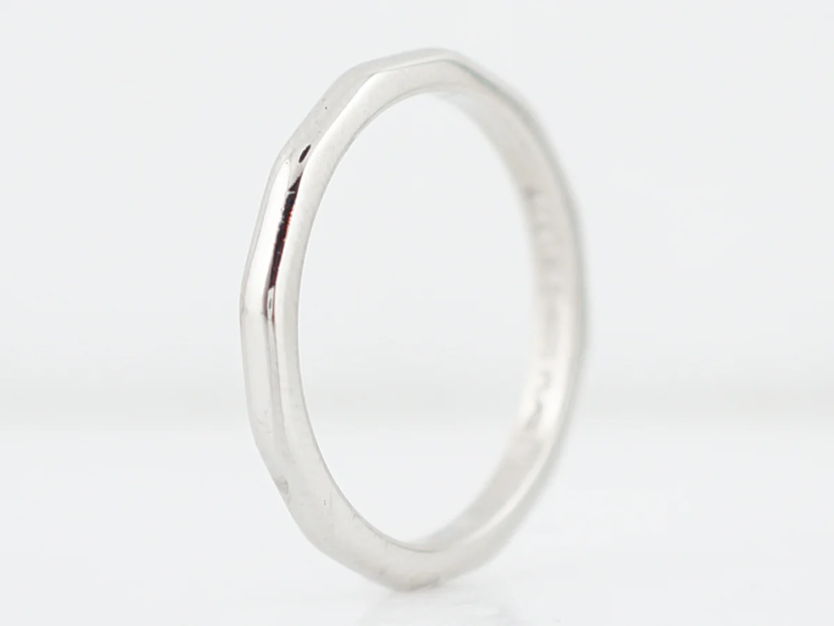 Vintage Wedding Band Mid-Century Tiffany & Co in Platinum - Image 3