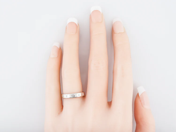 Wedding Band Modern .21 Princess Cut Diamonds in Platinum by Jeff Cooper - Image 6