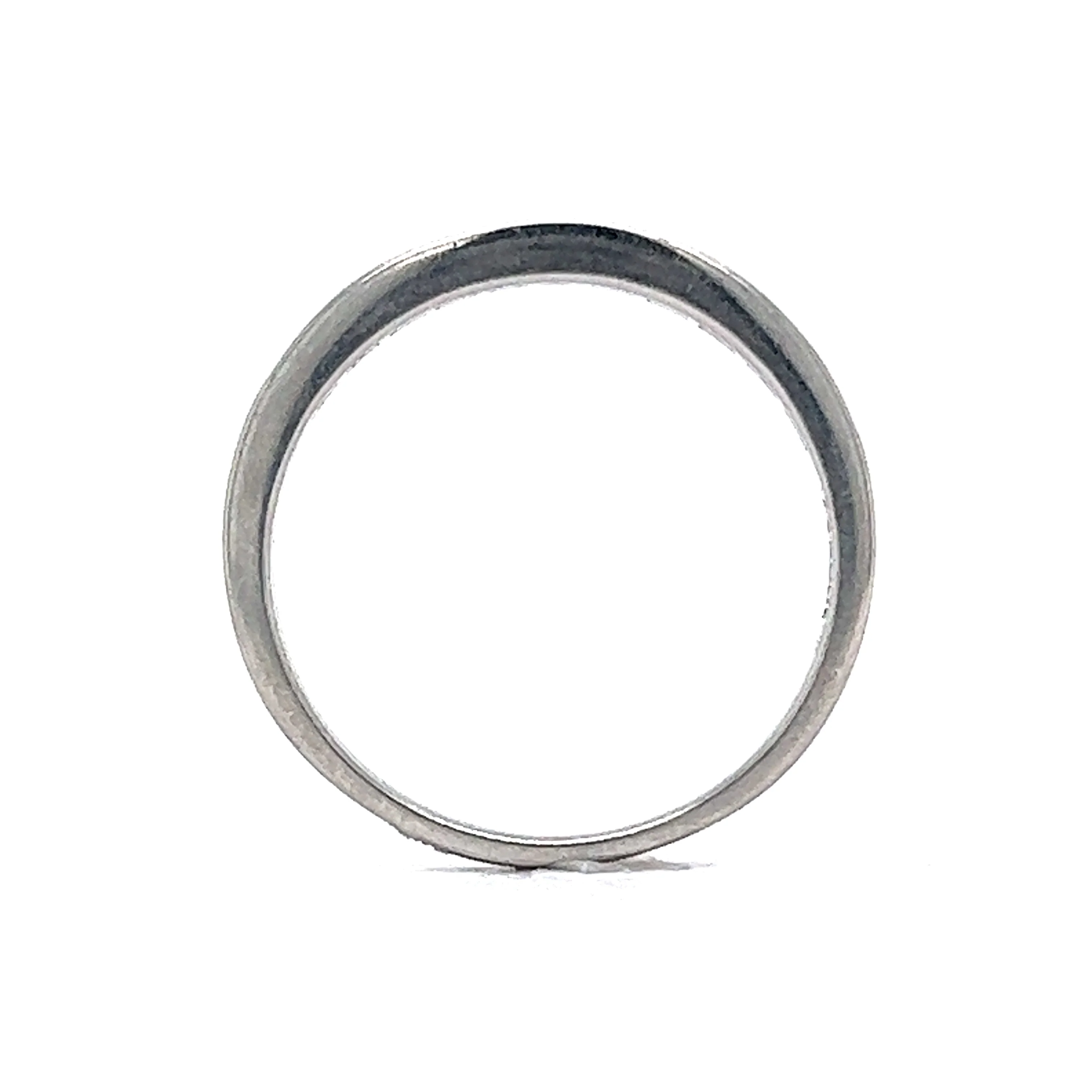 Wedding Band Modern .33 Baguette Cut Diamonds in Platinum - Image 4