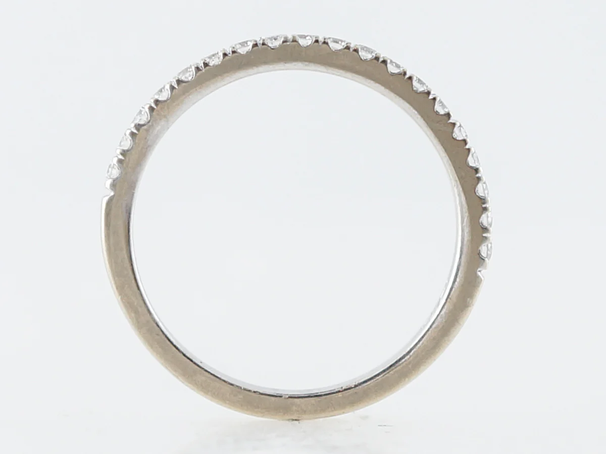 **RTV 1/9/2019**Wedding Band Modern .38 Round Brilliant Cut Diamonds in 14k White Gold - Image 5