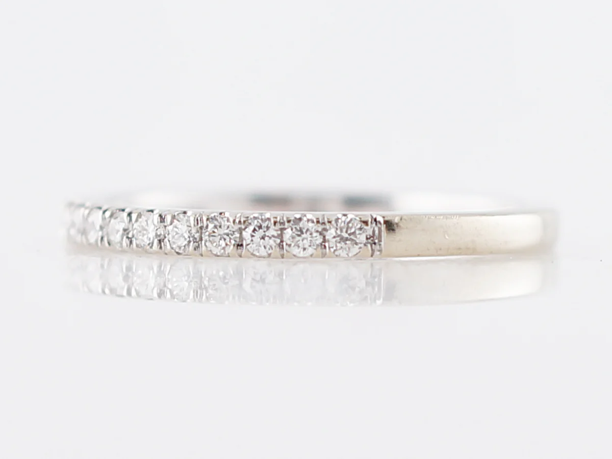 **RTV 1/9/2019**Wedding Band Modern .38 Round Brilliant Cut Diamonds in 14k White Gold - Image 7