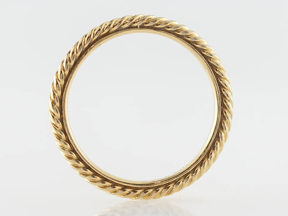 Wedding Band Modern Yurman in 18k Yellow Gold - Image 2