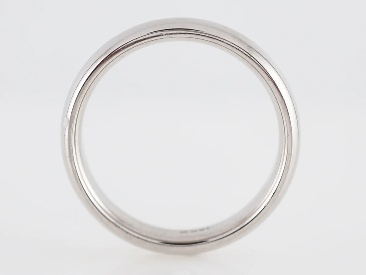 Wedding Band Modern in 14k White Gold - Image 3