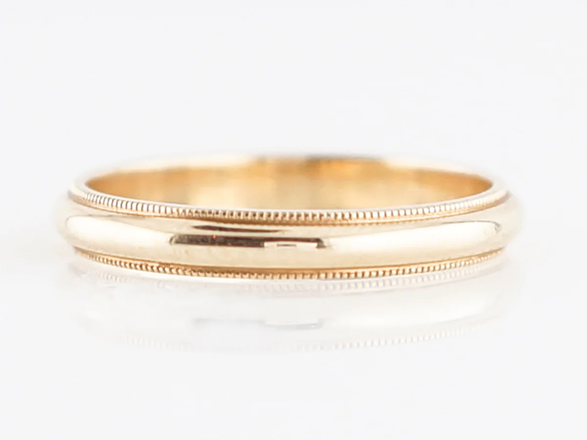 Wedding Band Modern in 14k Yellow Gold
