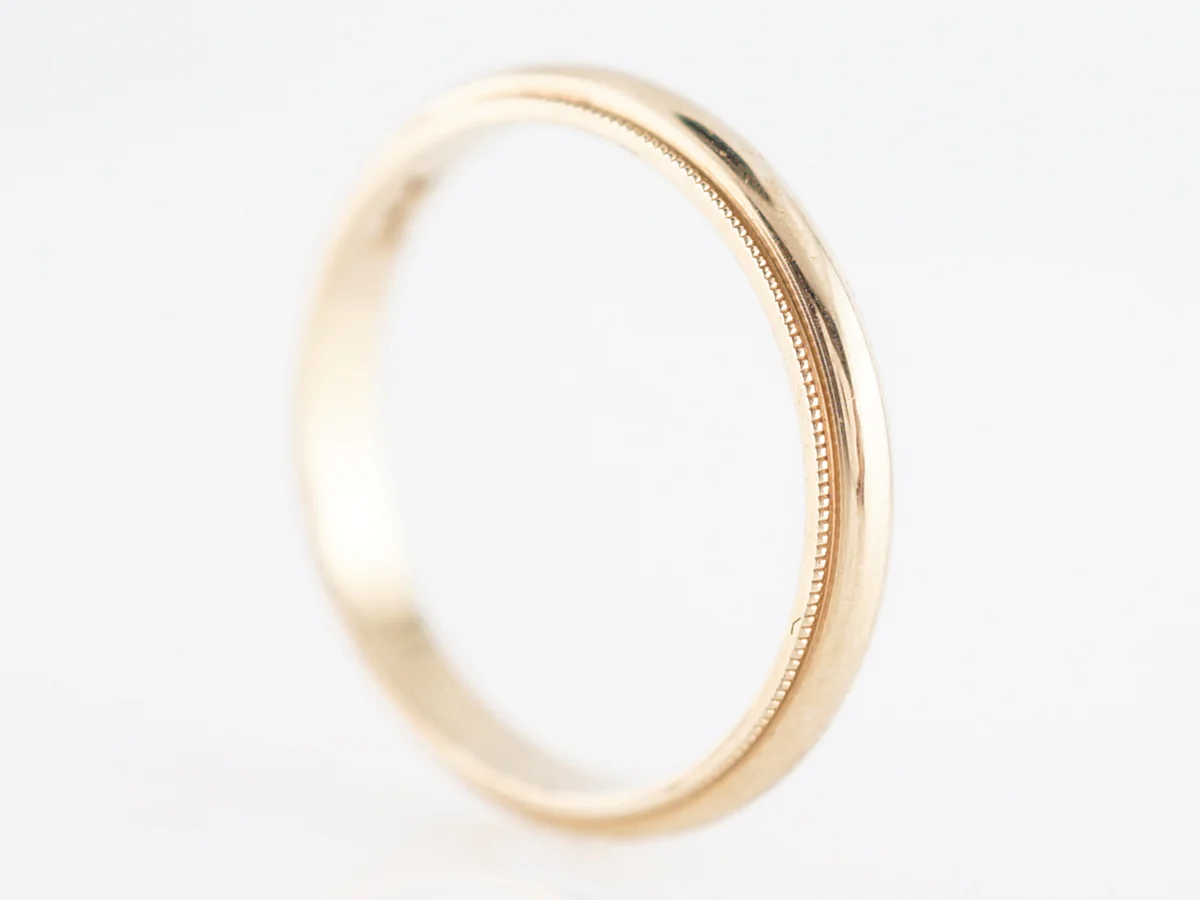 Wedding Band Modern in 14k Yellow Gold - Image 2