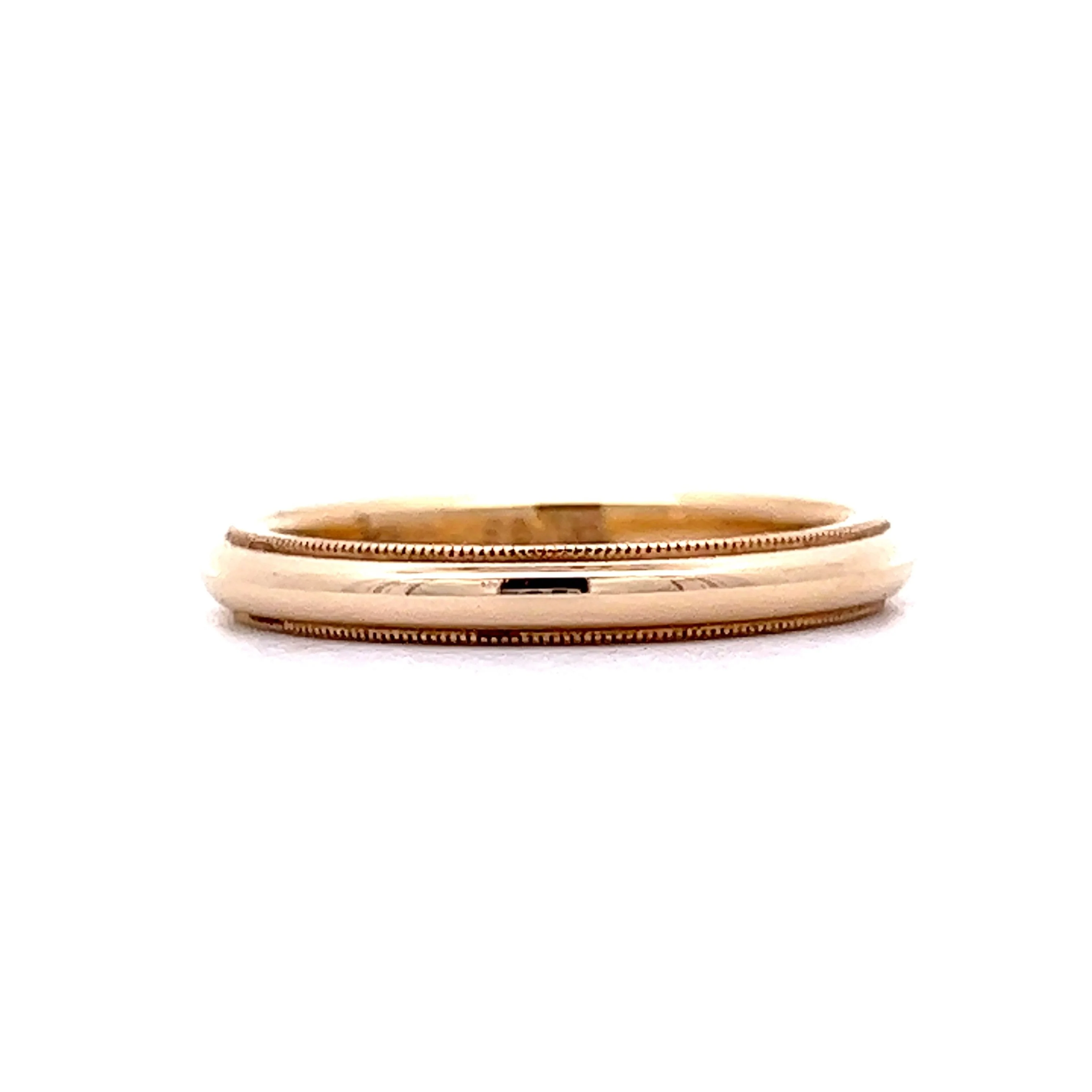 Wedding Band Modern in 14k Yellow Gold - Image 2