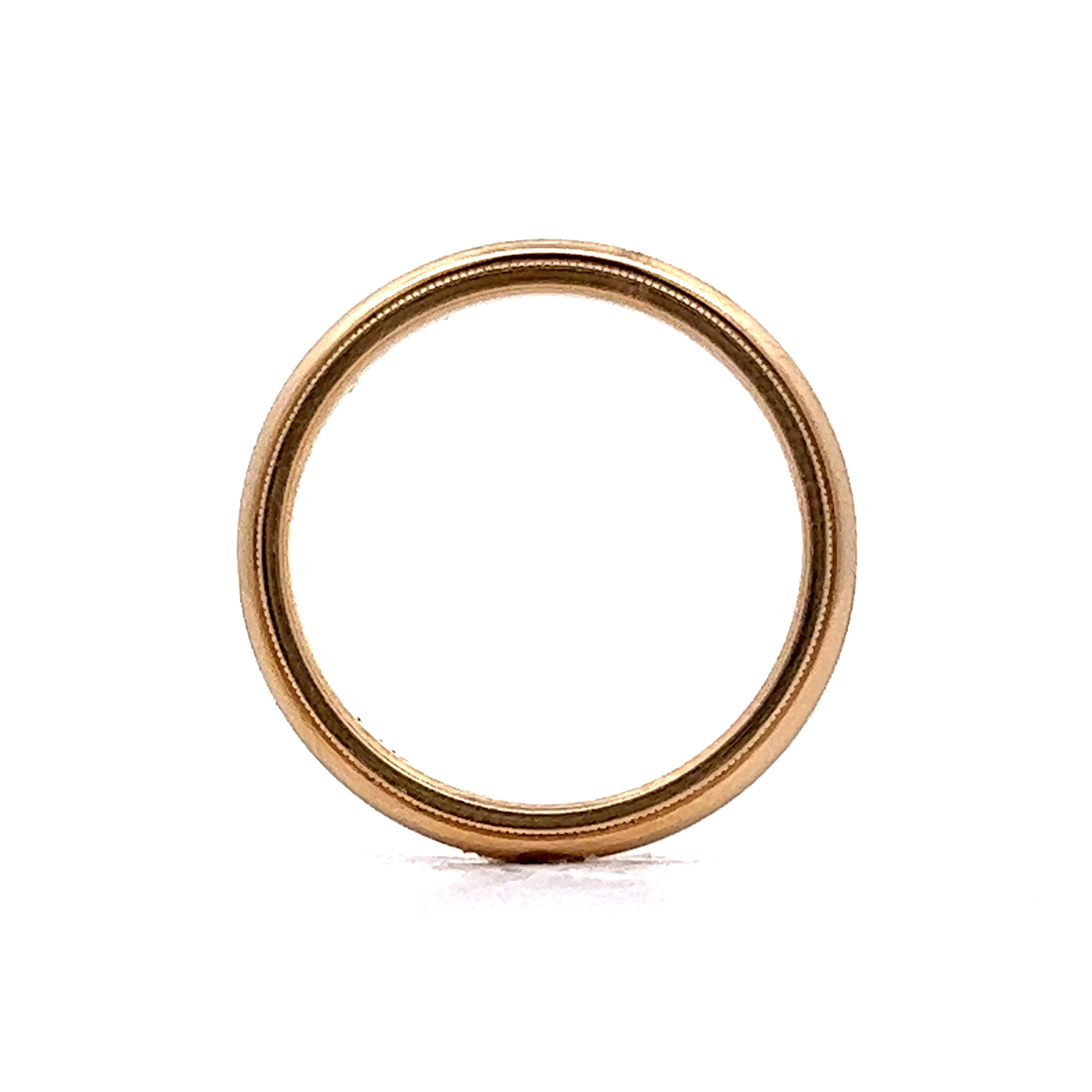Wedding Band Modern in 14k Yellow Gold - Image 4