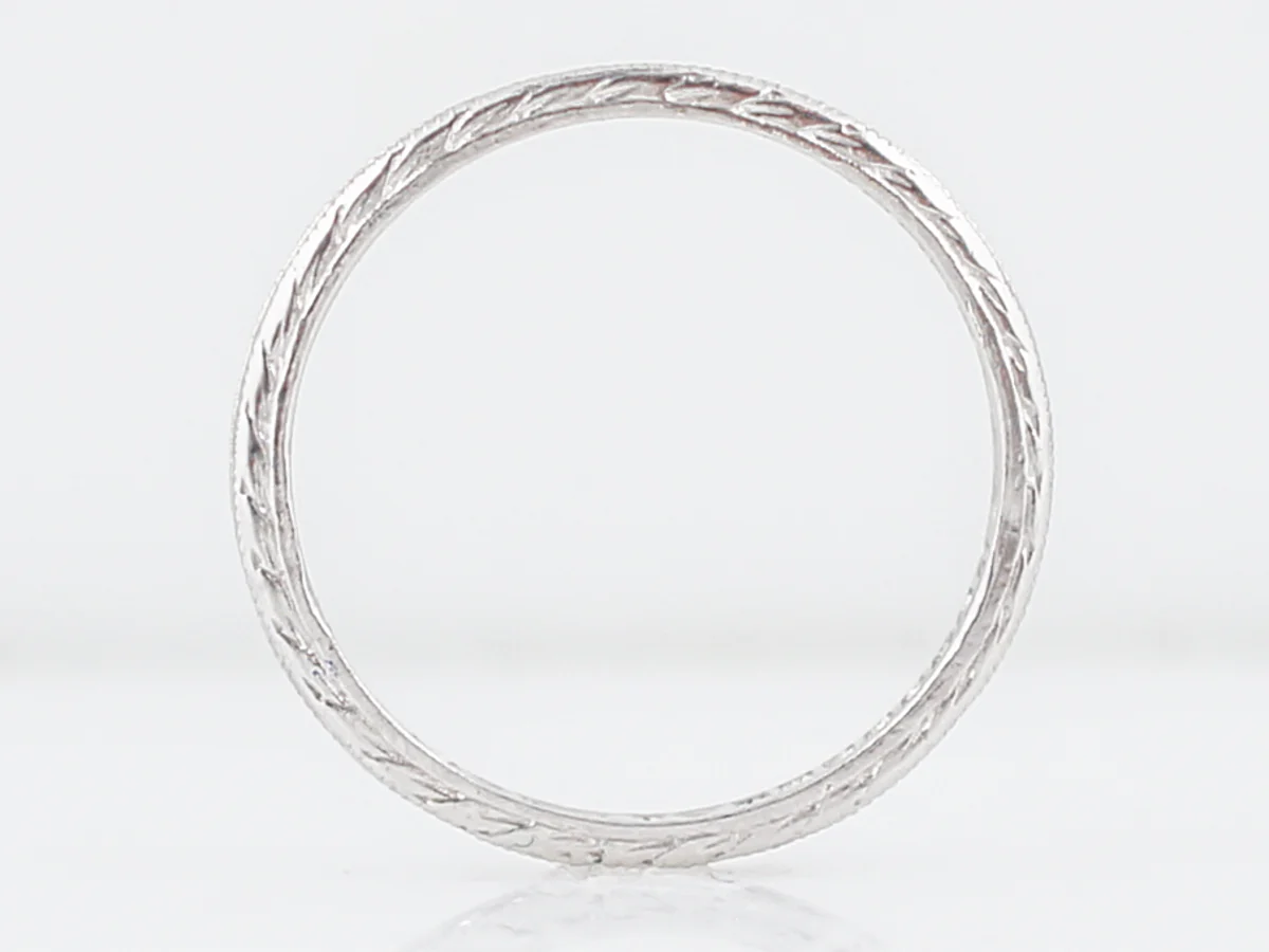 Wedding Eternity Band Modern .47 Single Cut Diamonds in Platinum - Image 4