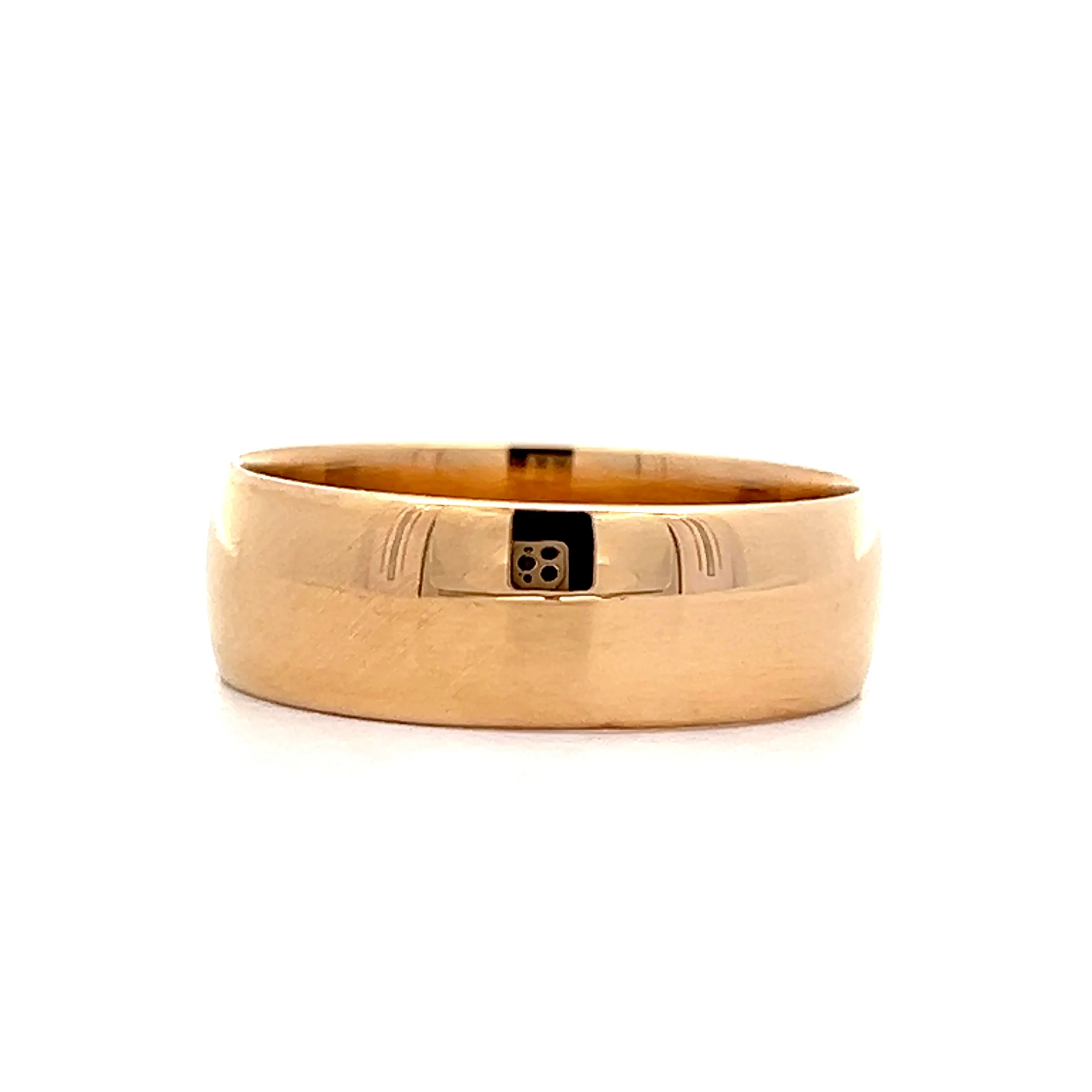 Wide Antique Victorian Wedding Band in 18k Yellow Gold - Image 2