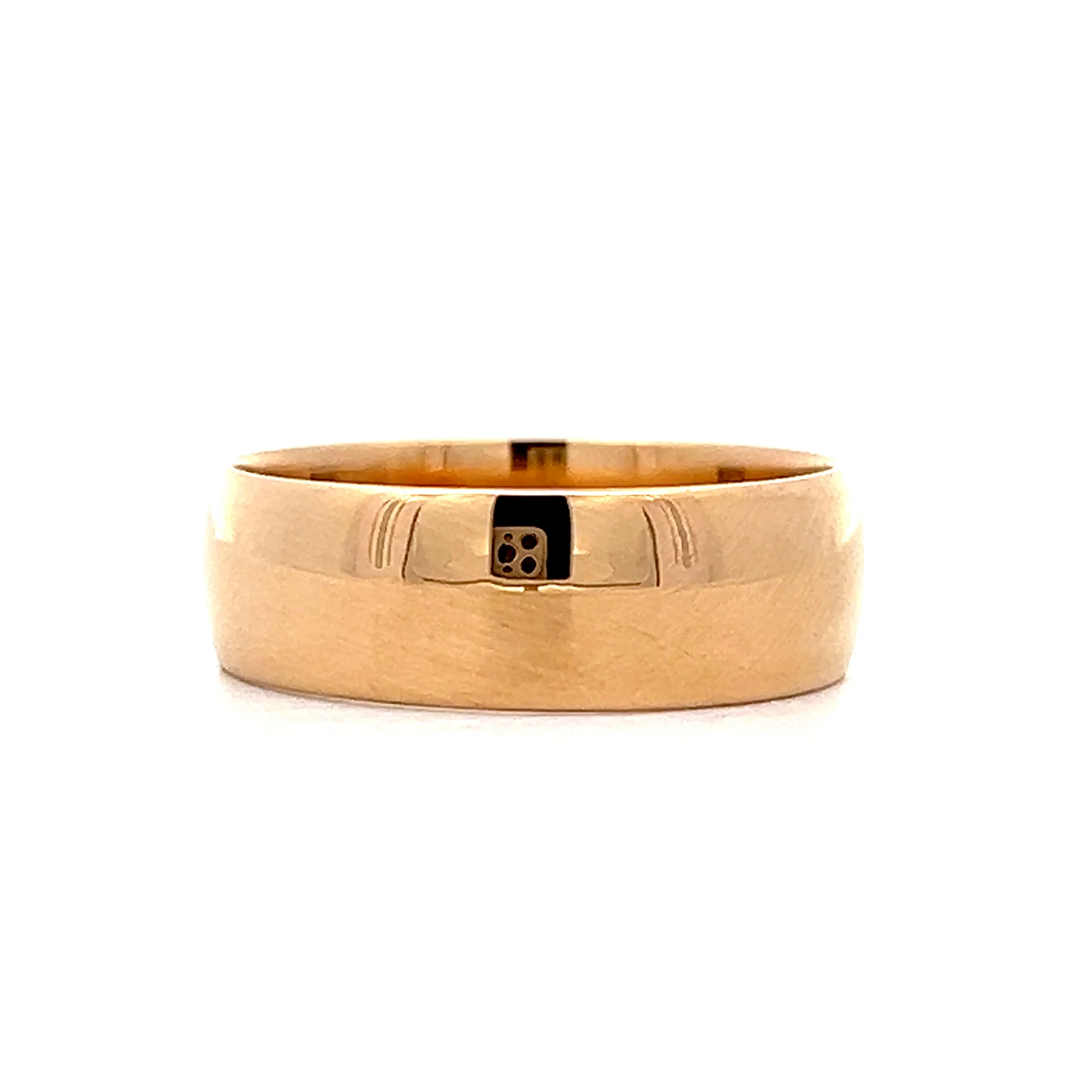 Wide Antique Victorian Wedding Band in 18k Yellow Gold - Image 3