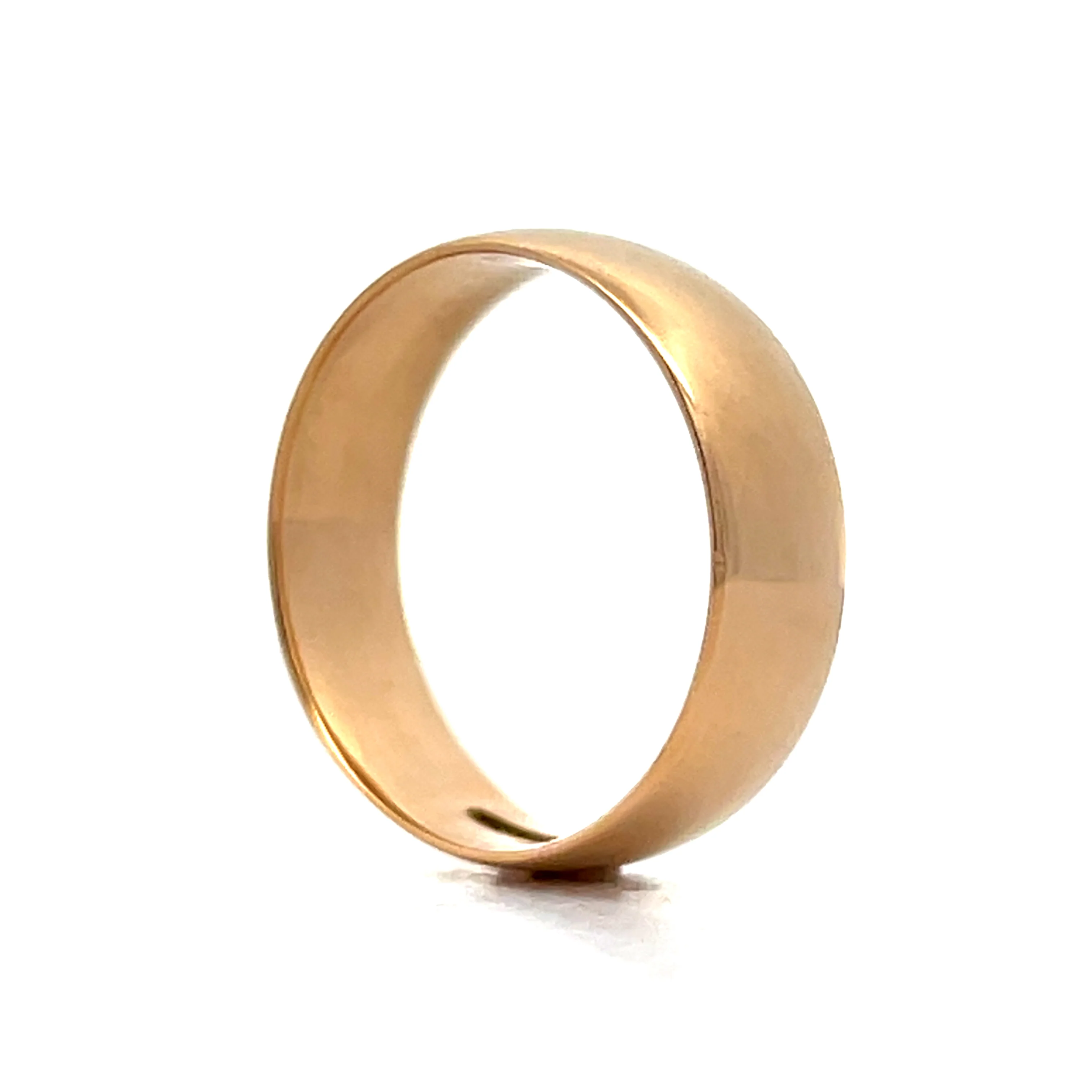 Wide Antique Victorian Wedding Band in 18k Yellow Gold - Image 5