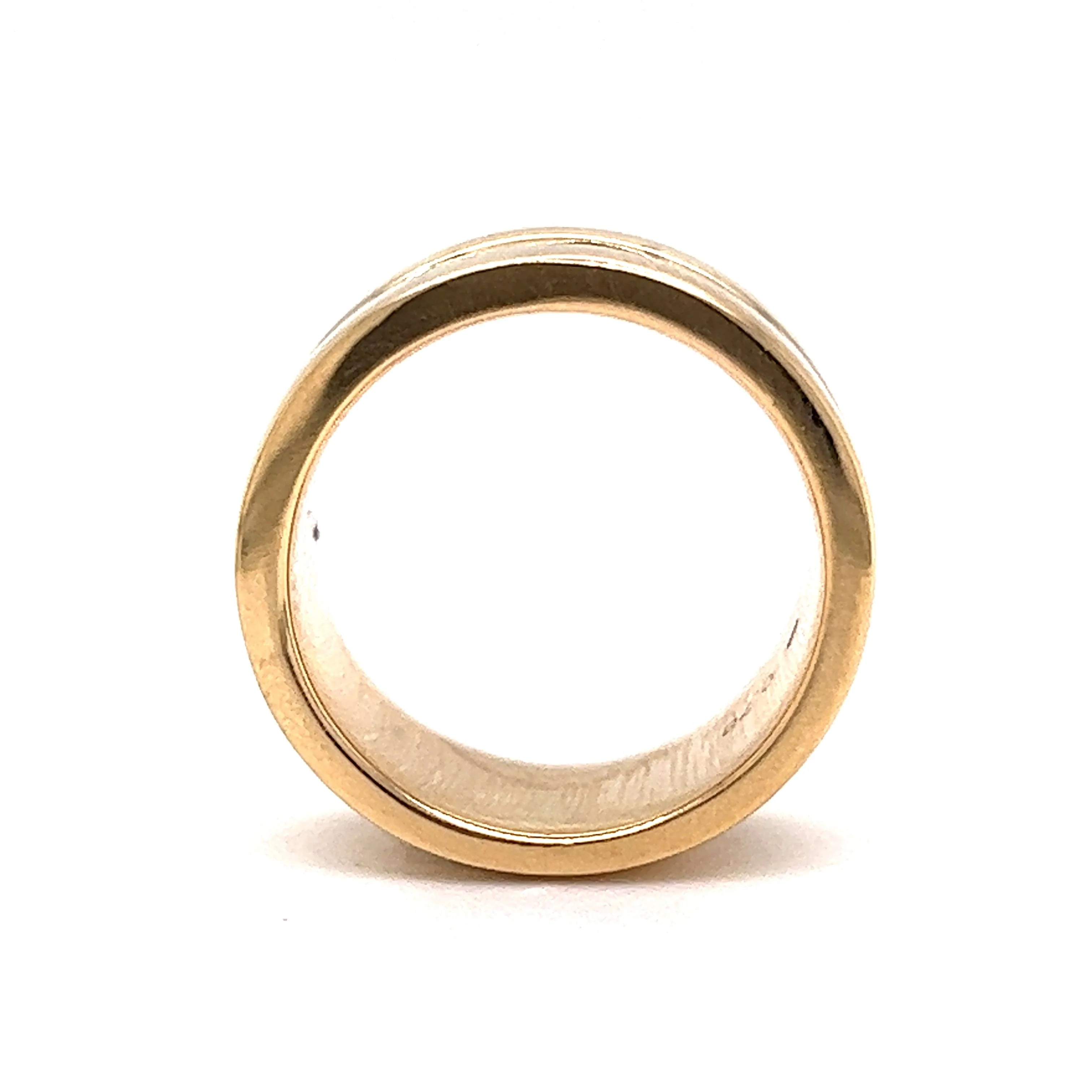 Wide Channel Set Baguette Diamond Band in 18k Yellow Gold - Image 4