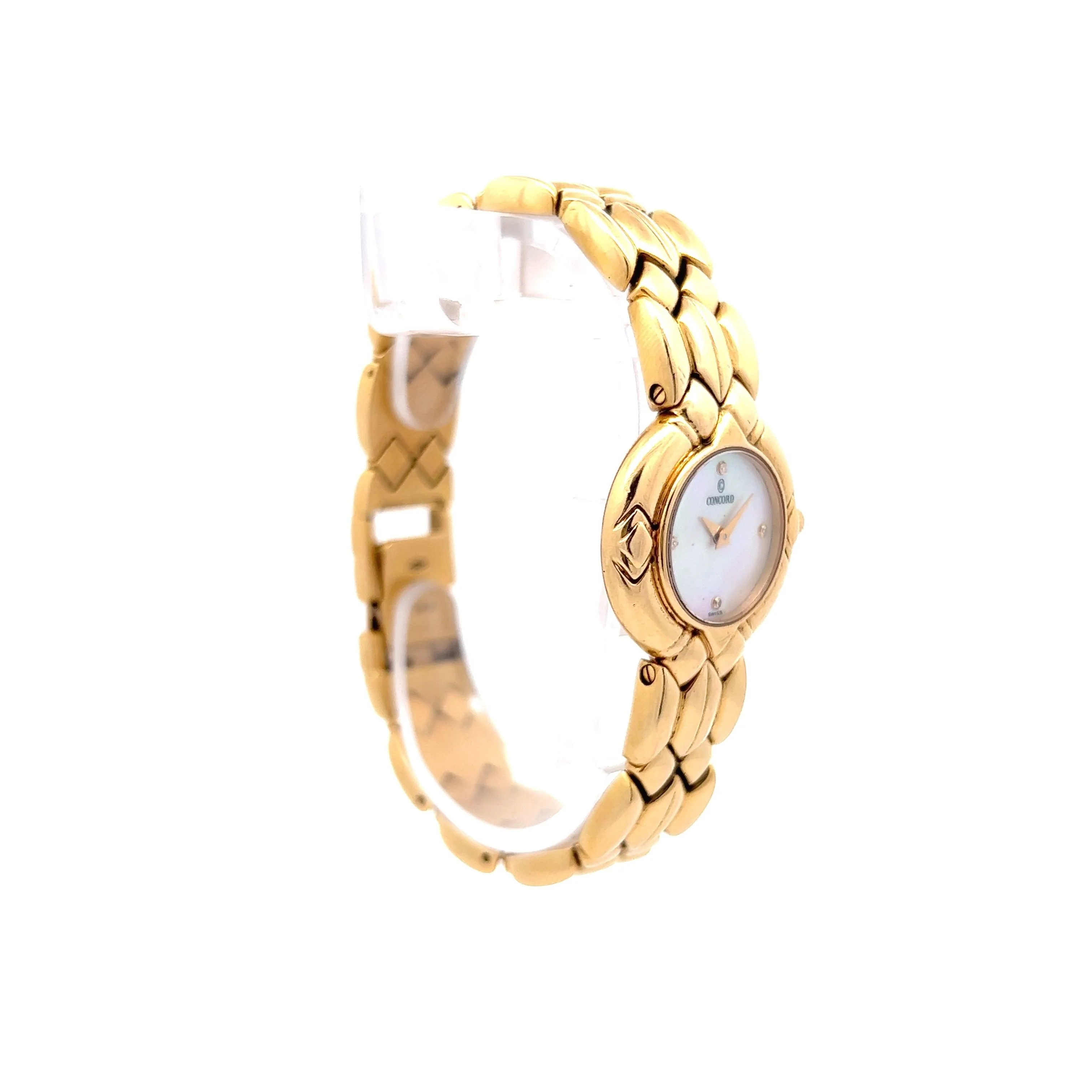 Concord Watch Mother of Pearl in 18k Yellow Gold - Image 2