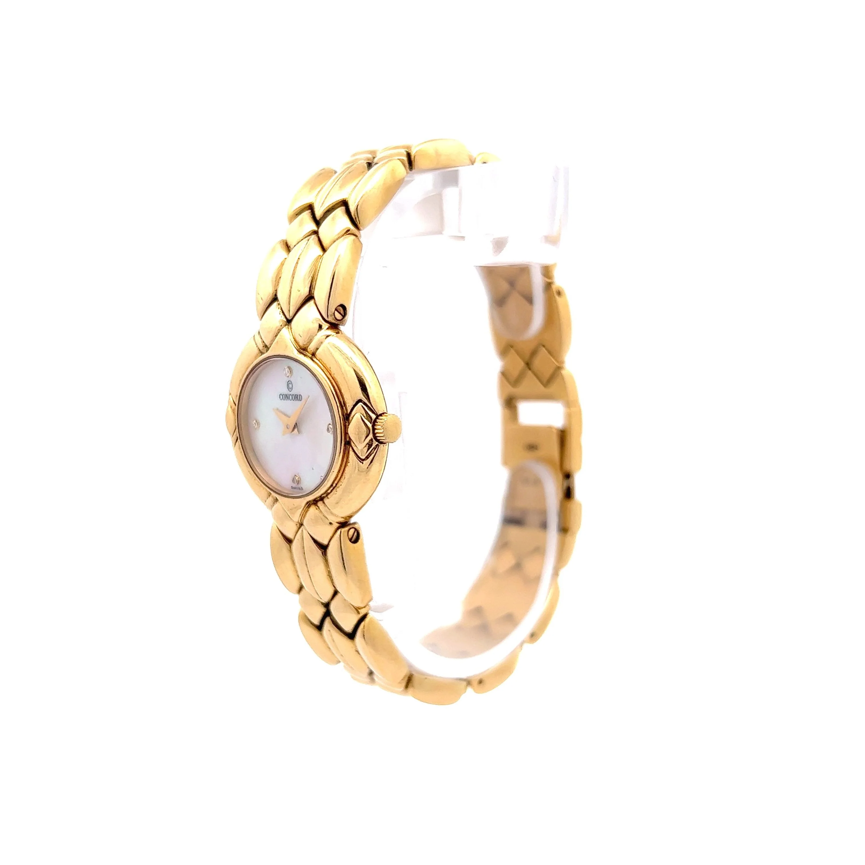 Concord Watch Mother of Pearl in 18k Yellow Gold - Image 3