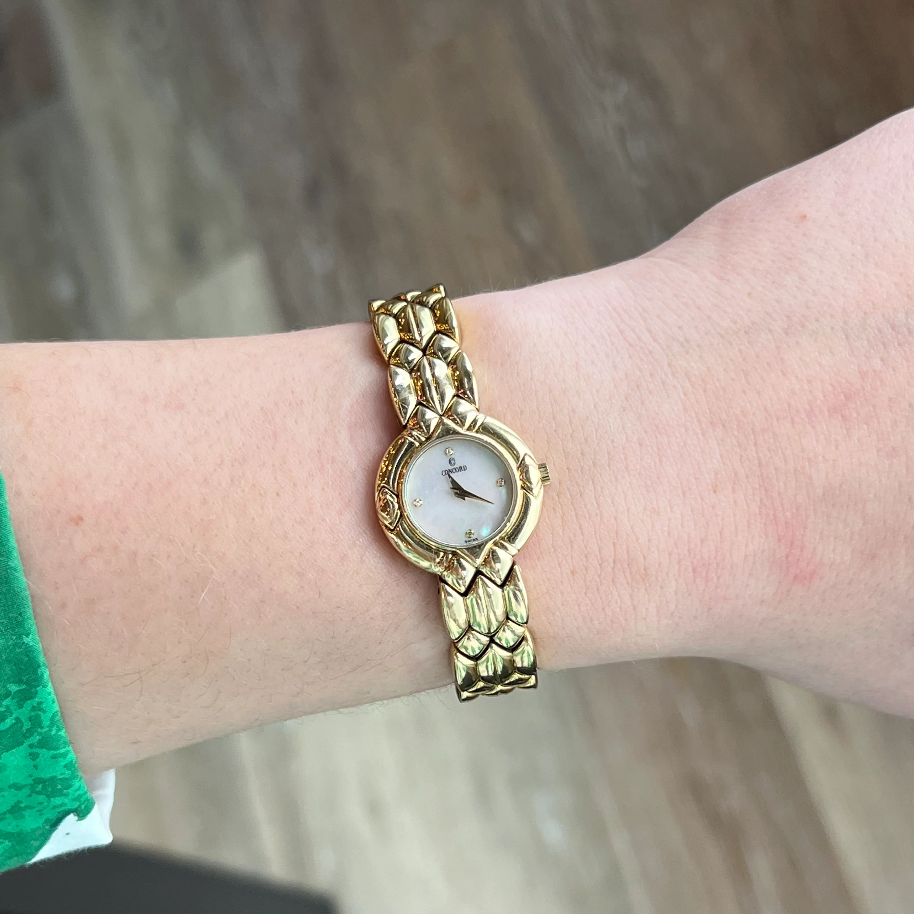 Concord Watch Mother of Pearl in 18k Yellow Gold - Image 5