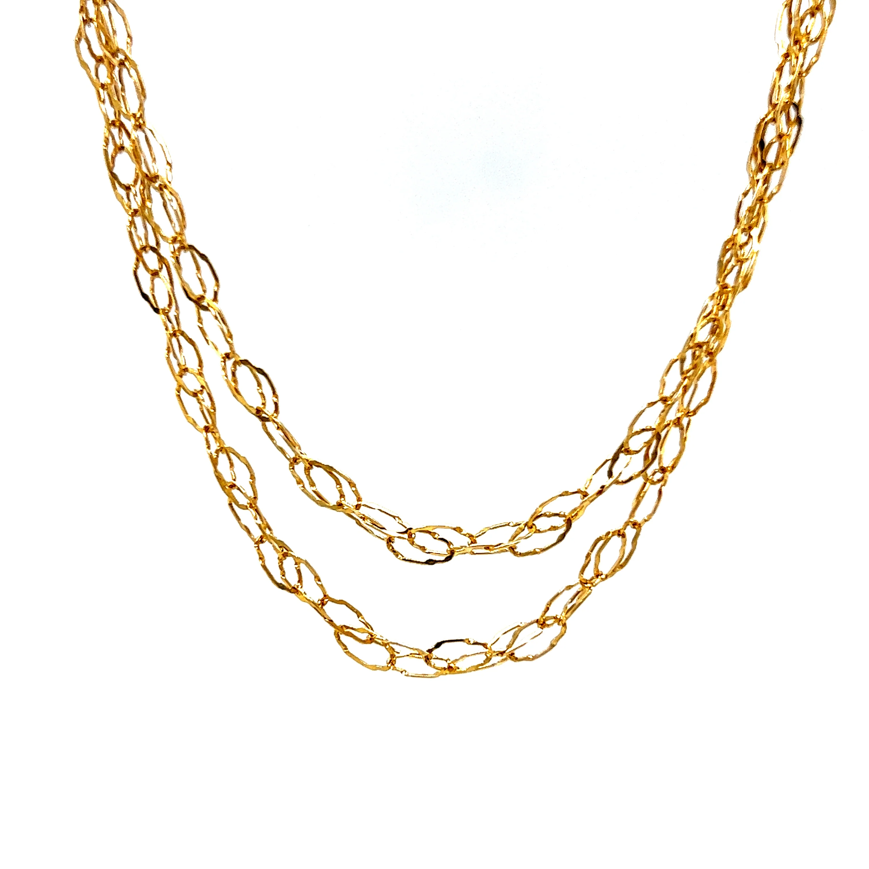 35" Chain Link Necklace in 14k Yellow Gold - Image 2