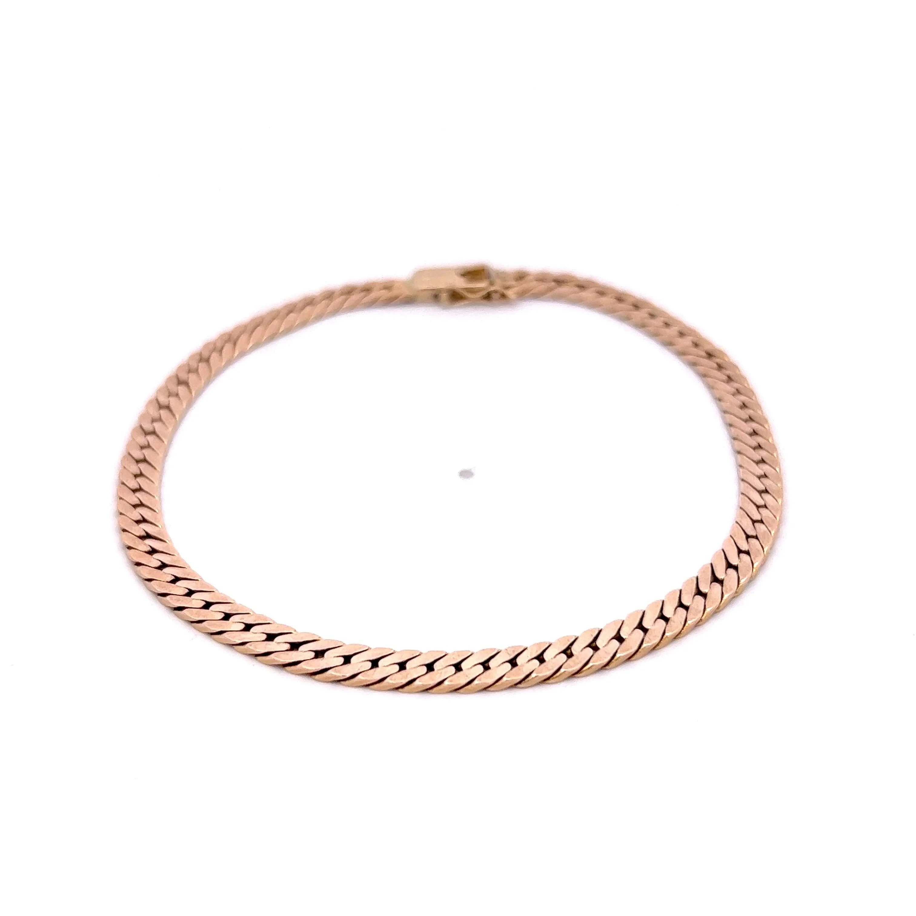 Herringbone Chain Bracelet in 14k Yellow Gold
