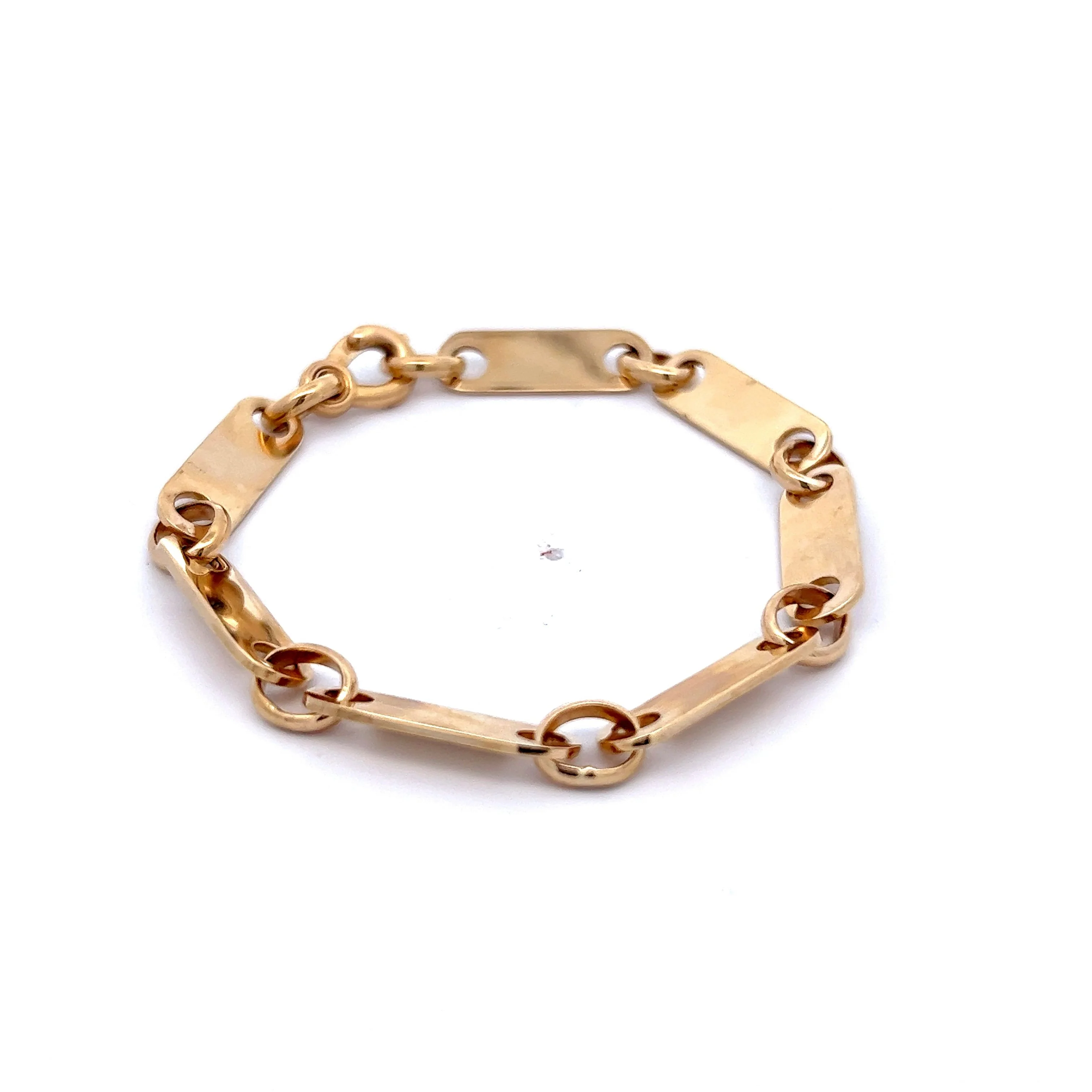 Mariner Link Chain Bracelet in 14k Yellow Gold - Image 3