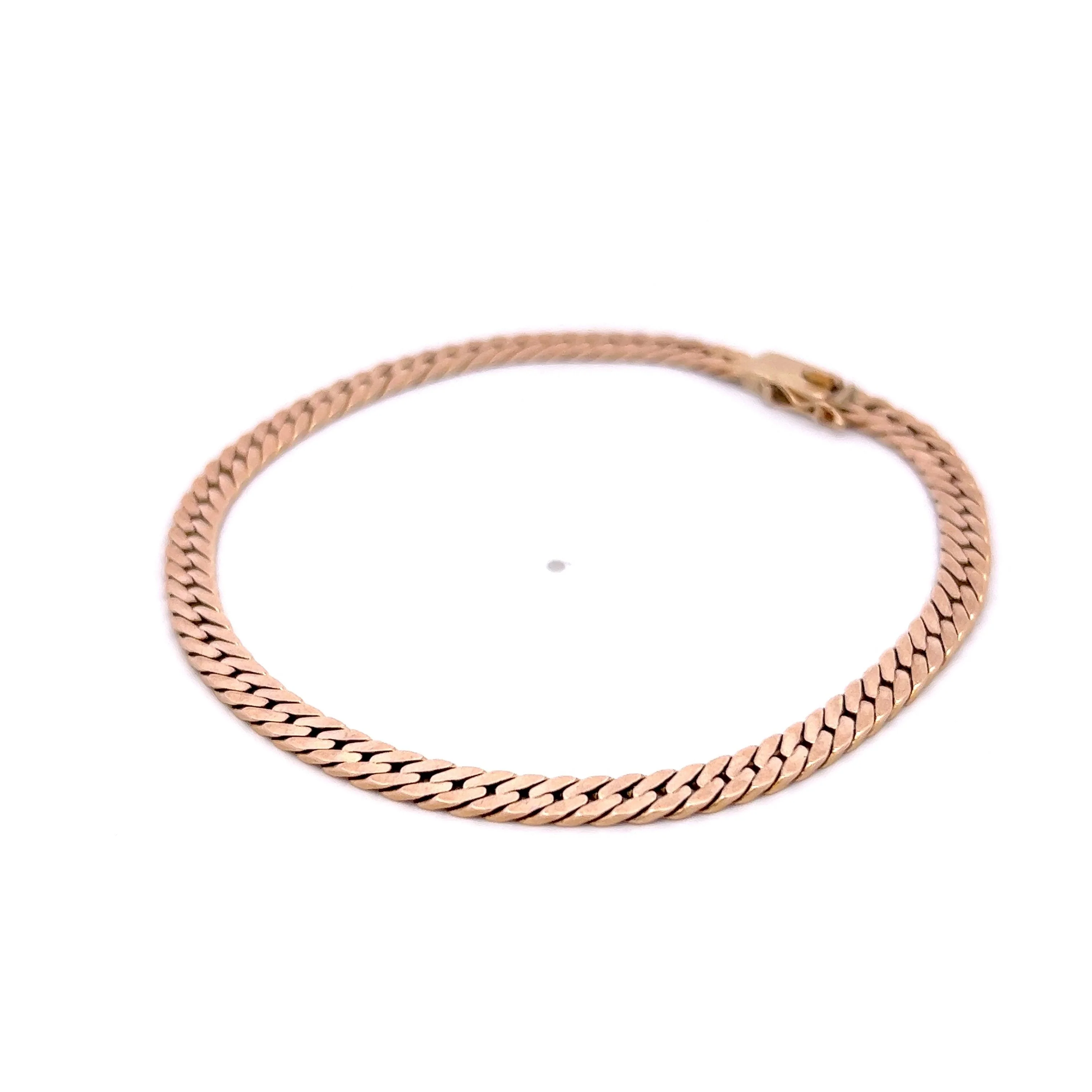 Herringbone Chain Bracelet in 14k Yellow Gold - Image 2