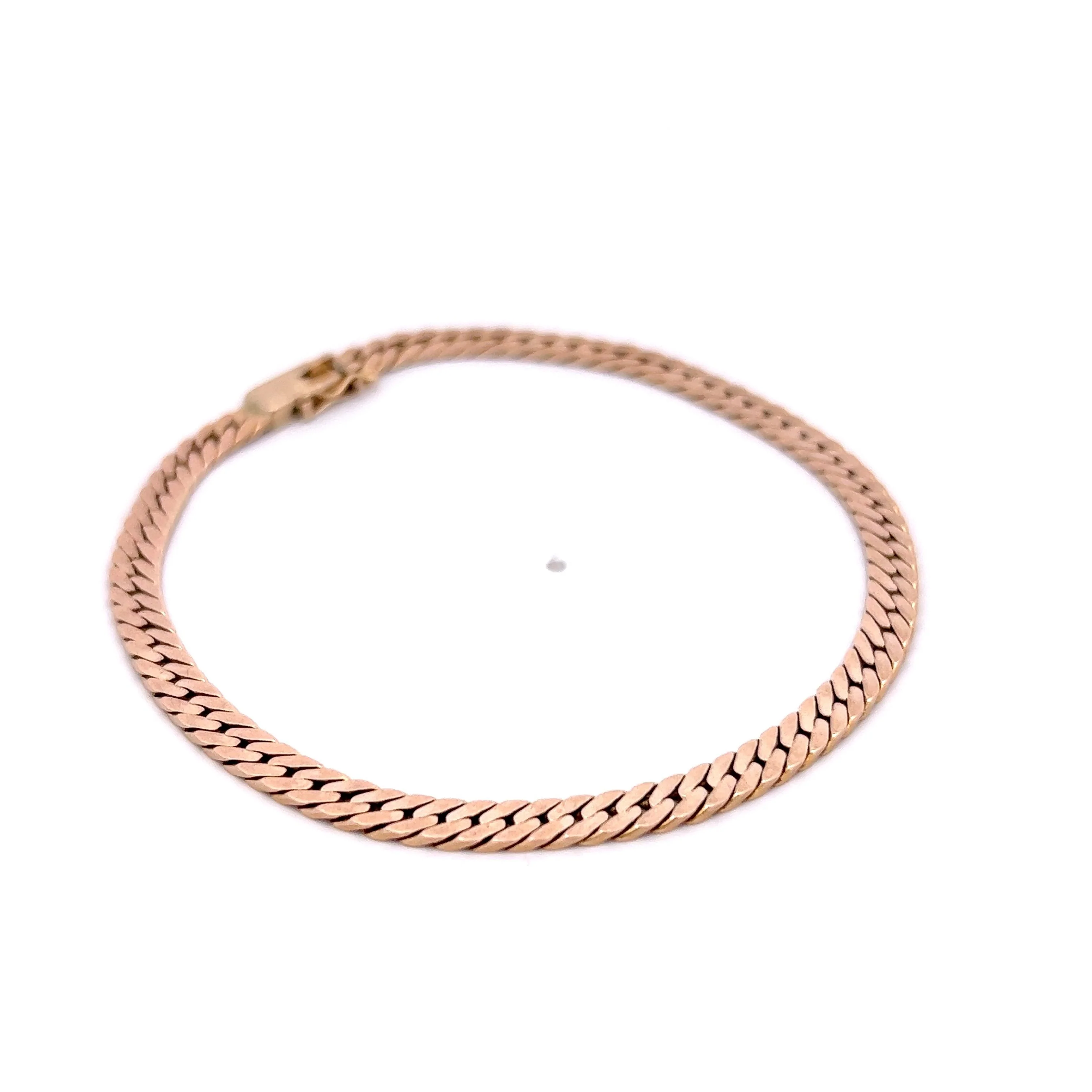 Herringbone Chain Bracelet in 14k Yellow Gold - Image 3