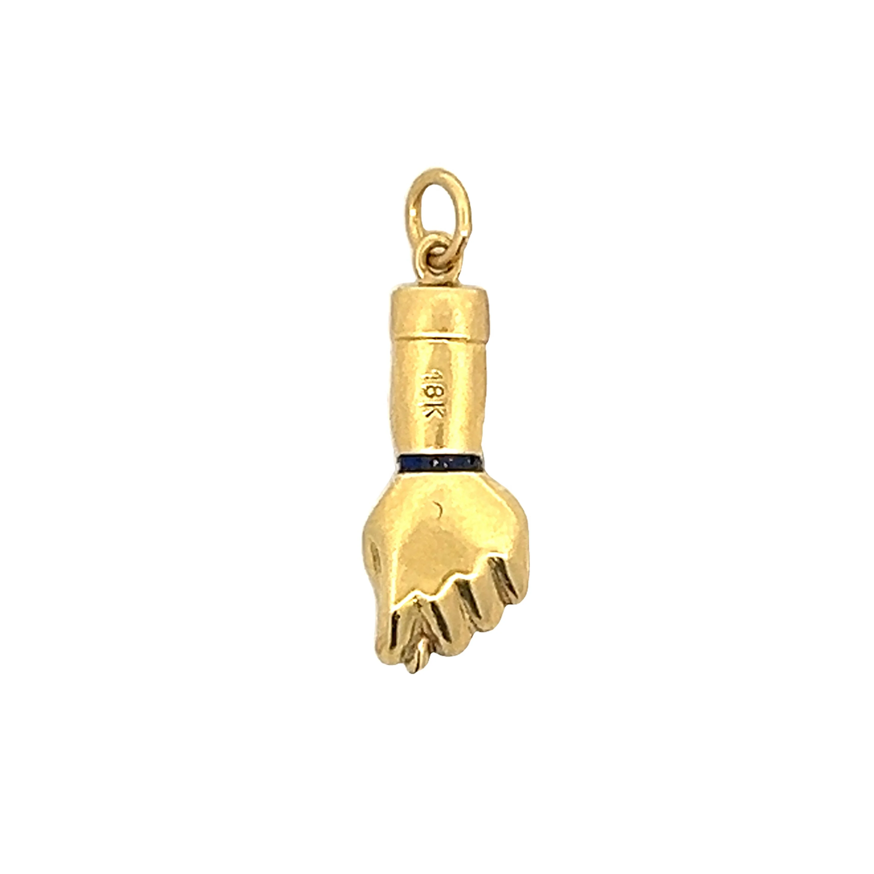 Figa Pendant Charm in 18k Yellow Gold - Image 2
