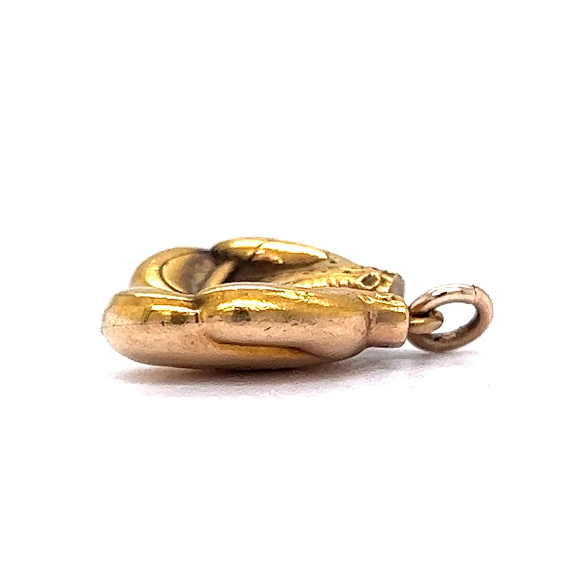 Vintage Boxing Glove Charm in 10k Yellow Gold - Image 3