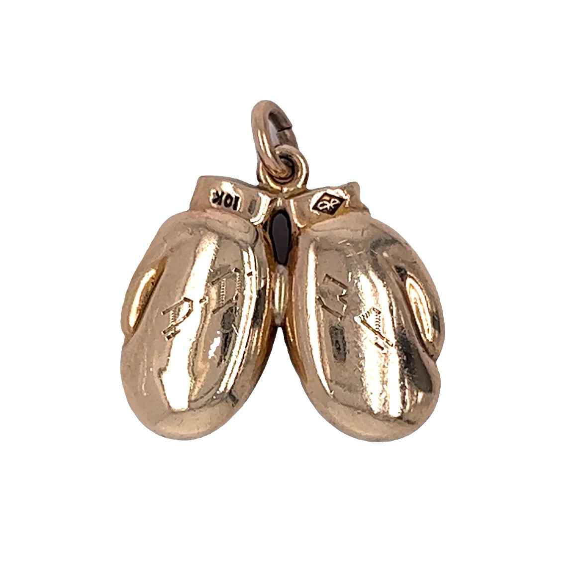 Vintage Boxing Glove Charm in 10k Yellow Gold - Image 5