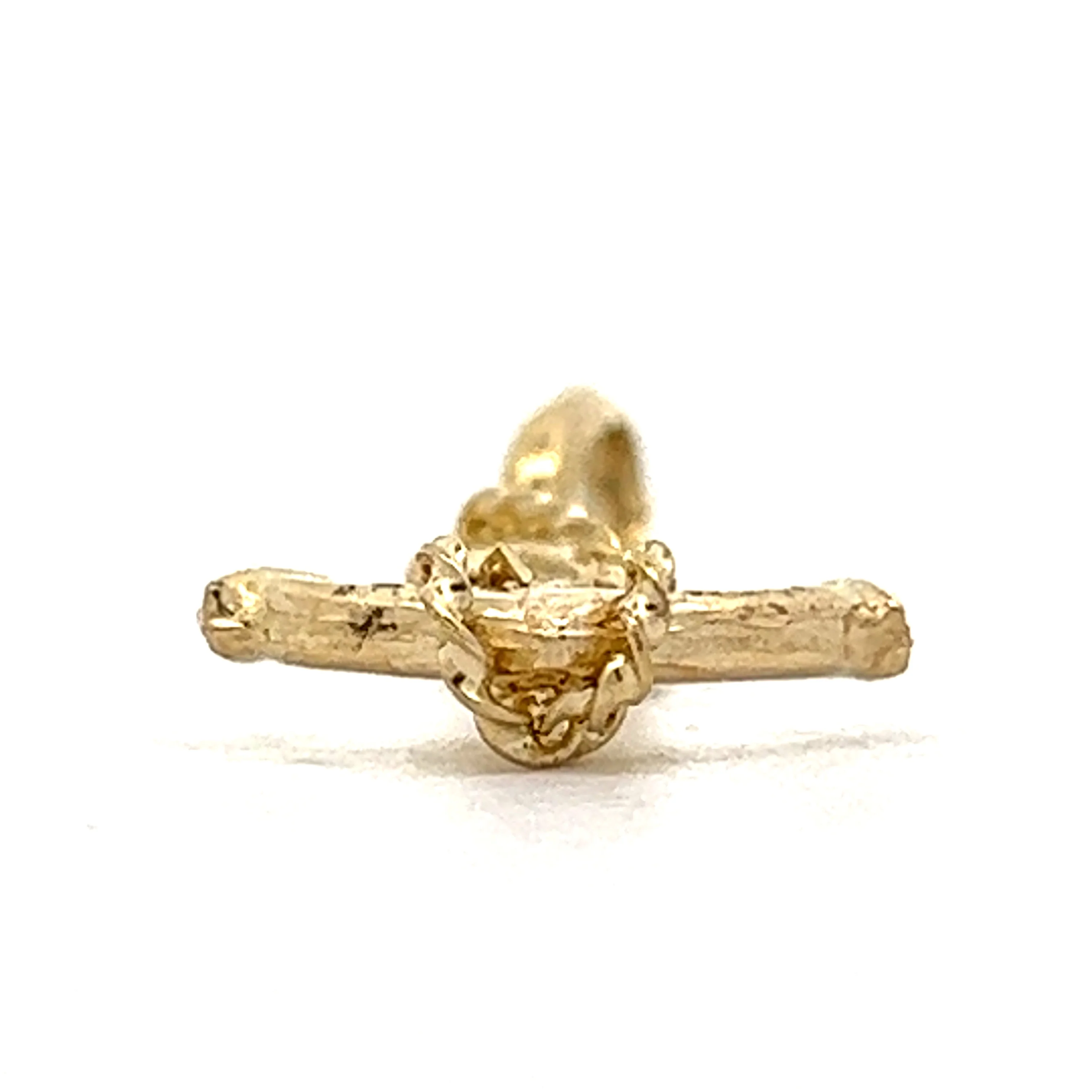 Anchor Pendant Necklace Charm in 14k Yellow Gold - Image 2
