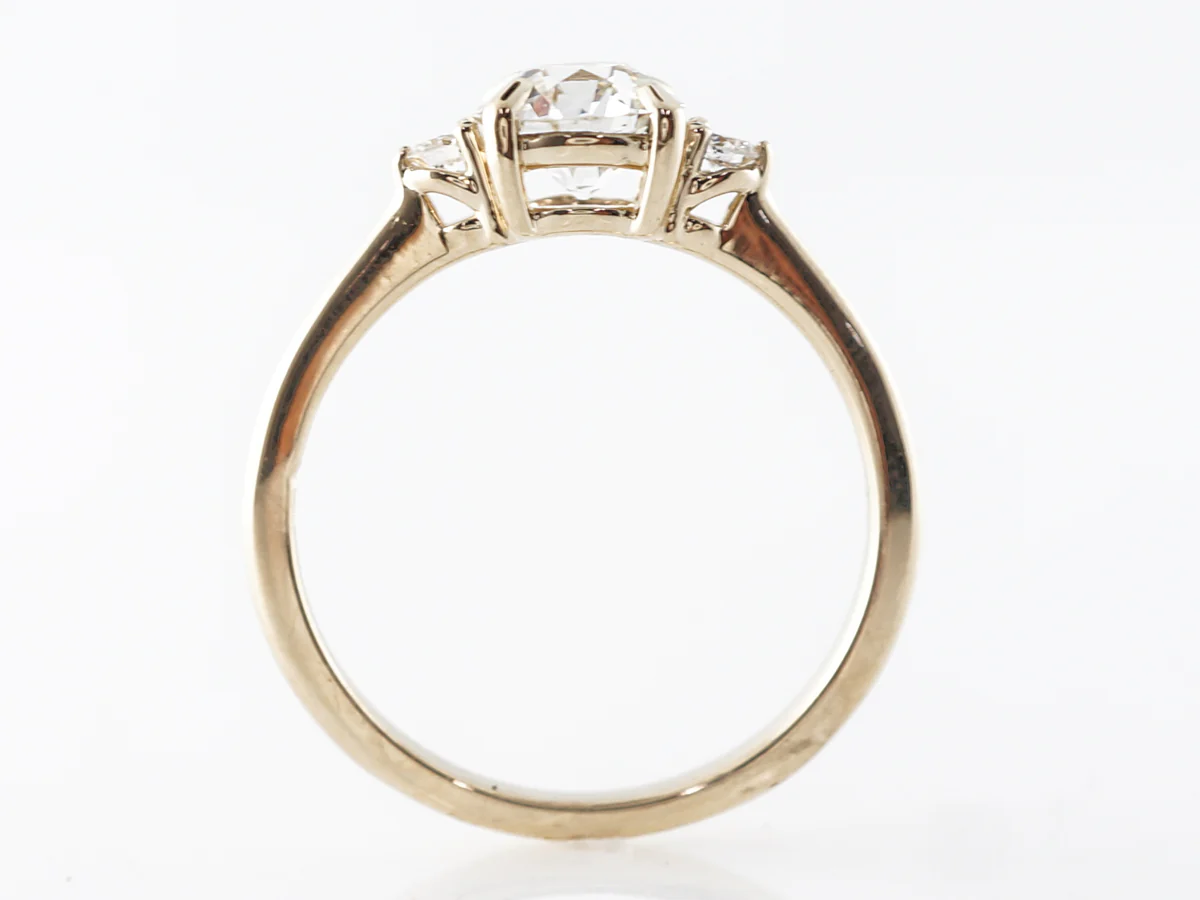 Yellow Gold Solitaire Diamond Engagement Ring in 14k - Image 5