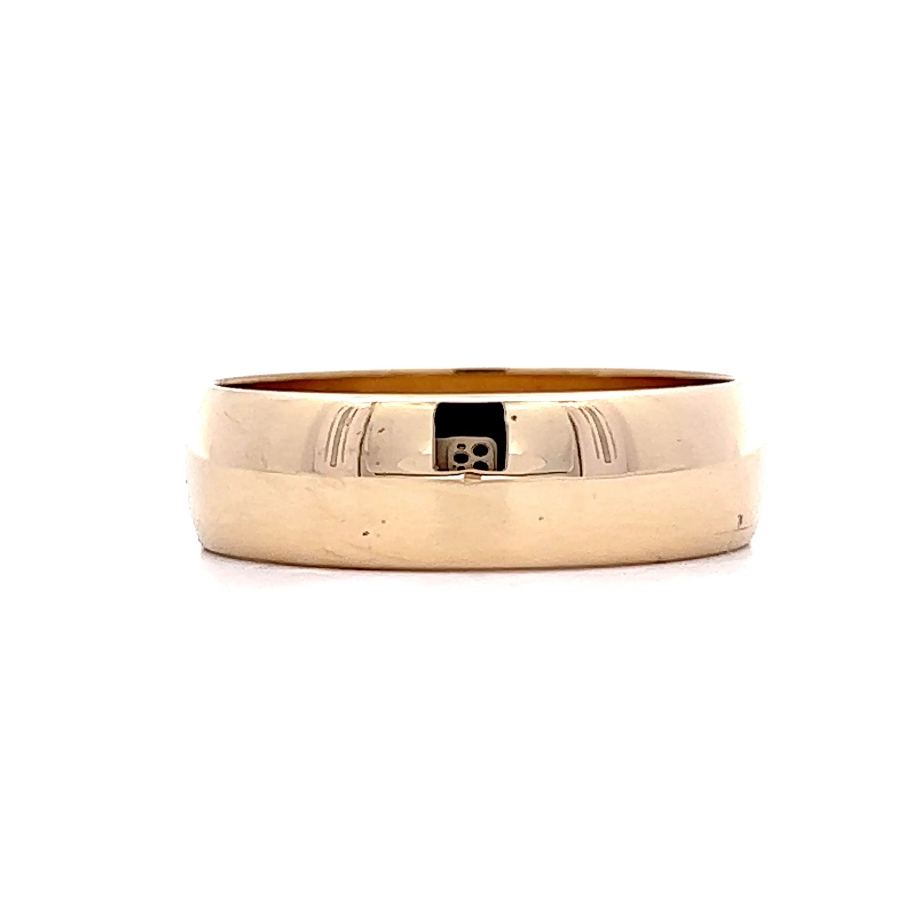 Men's 6mm Wedding Band in 14k Yellow Gold - Image 2
