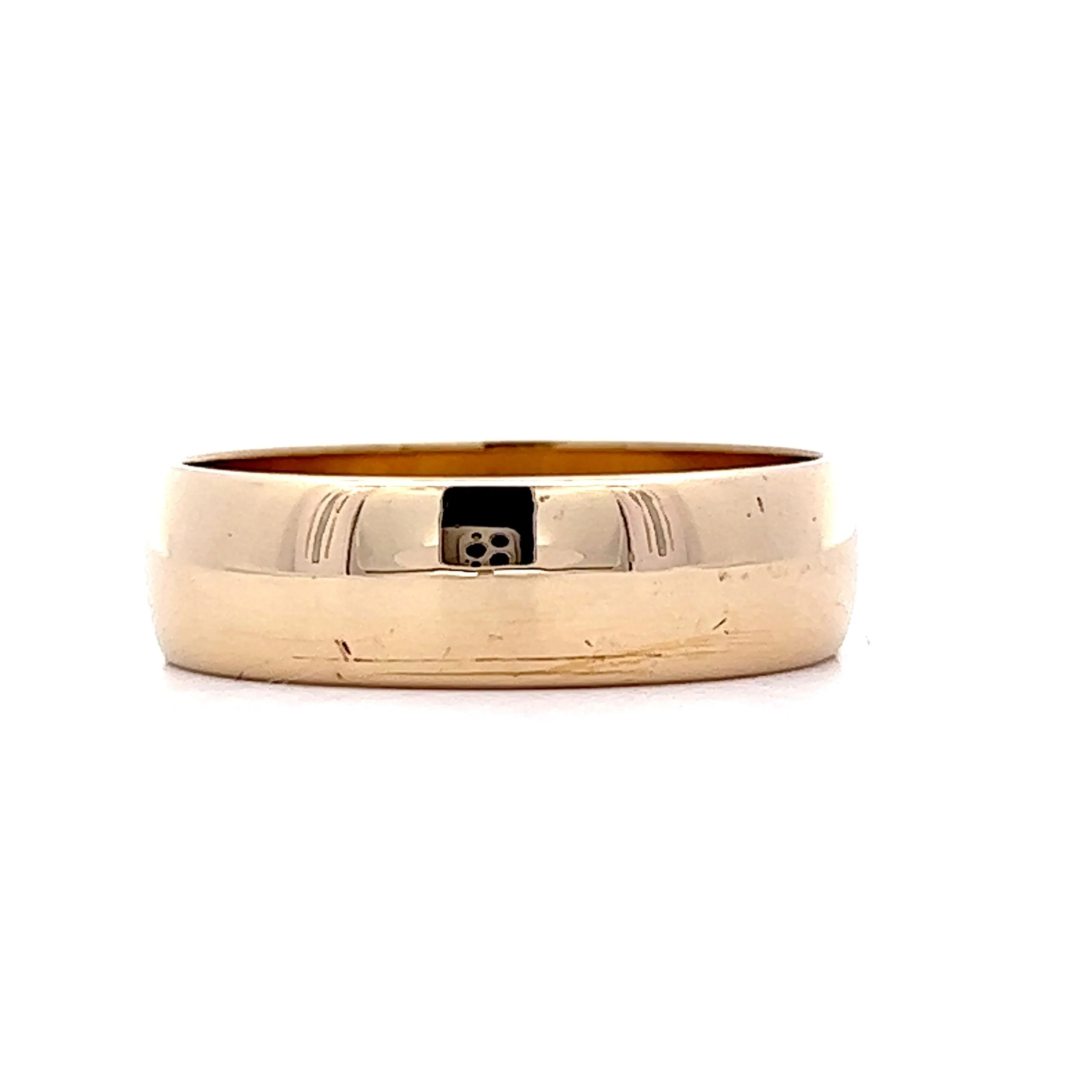 Men's 6mm Wedding Band in 14k Yellow Gold - Image 3