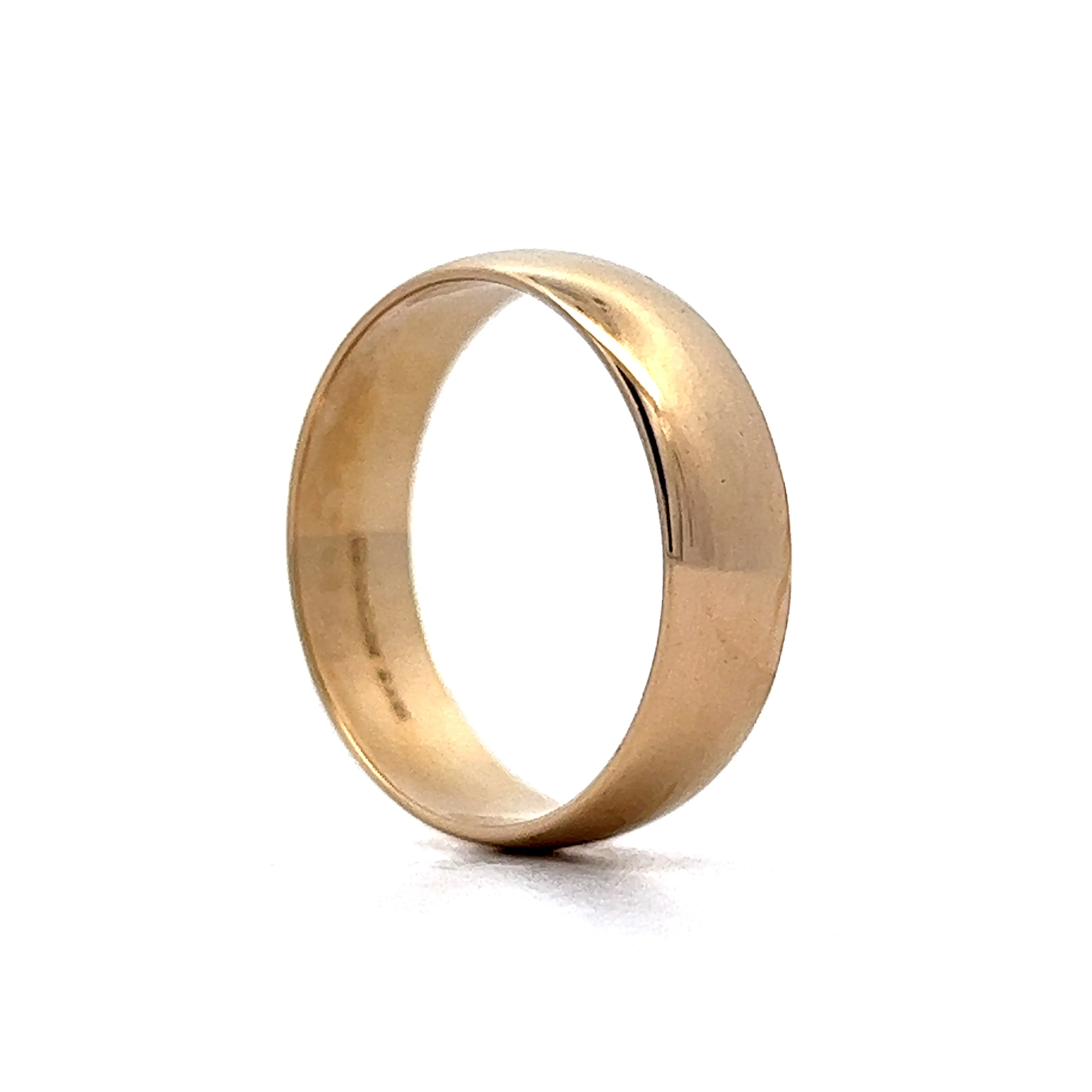 Men's 6mm Wedding Band in 14k Yellow Gold - Image 4