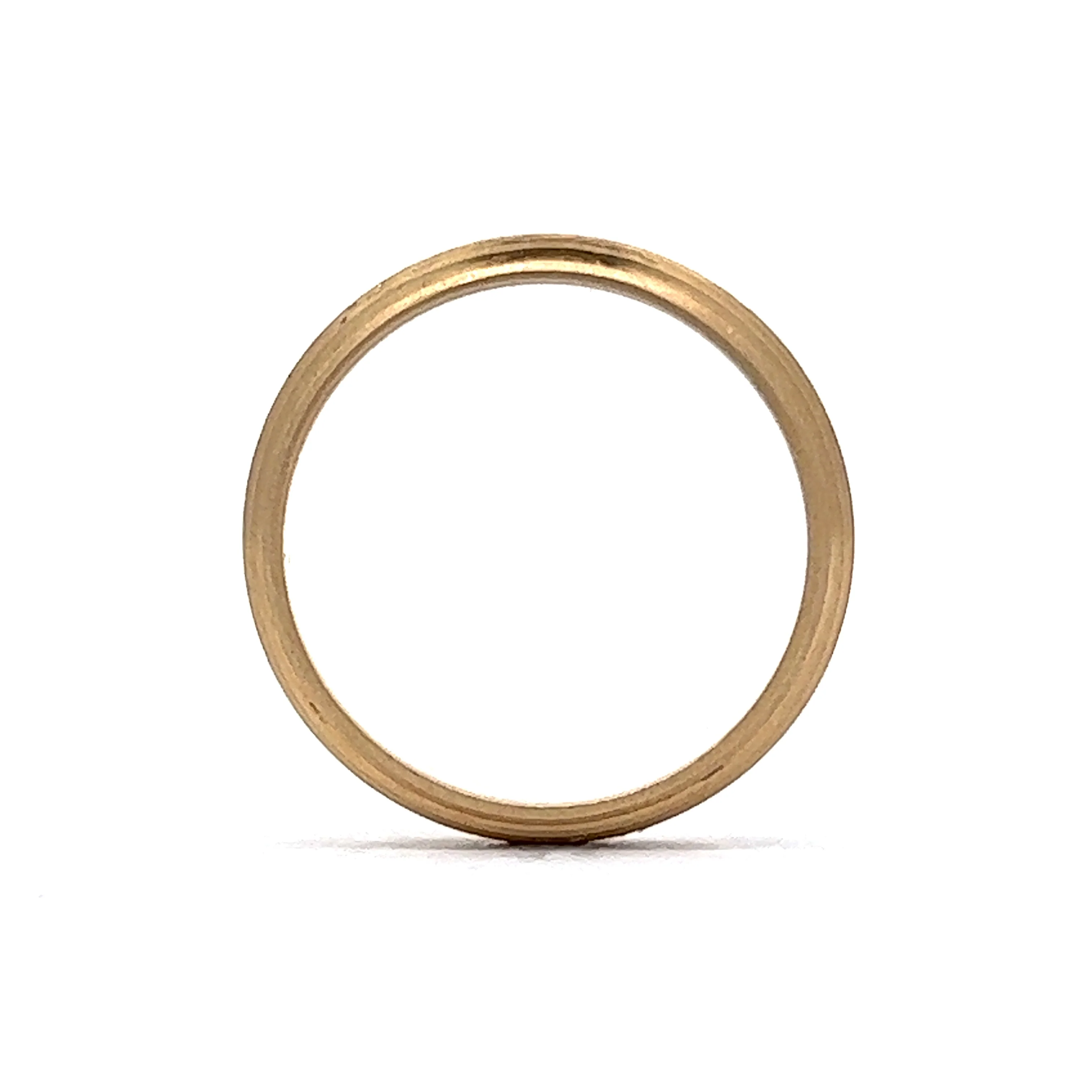 Vintage Mid-Century Men's Ridged Wedding Band in 14k Yellow Gold - Image 4