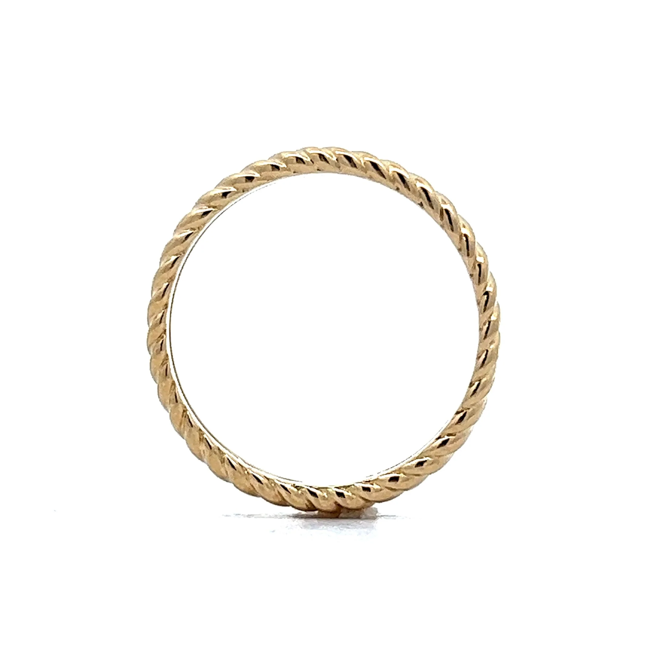 Twisted Rope Eternity Band in 14k Yellow Gold - Image 4