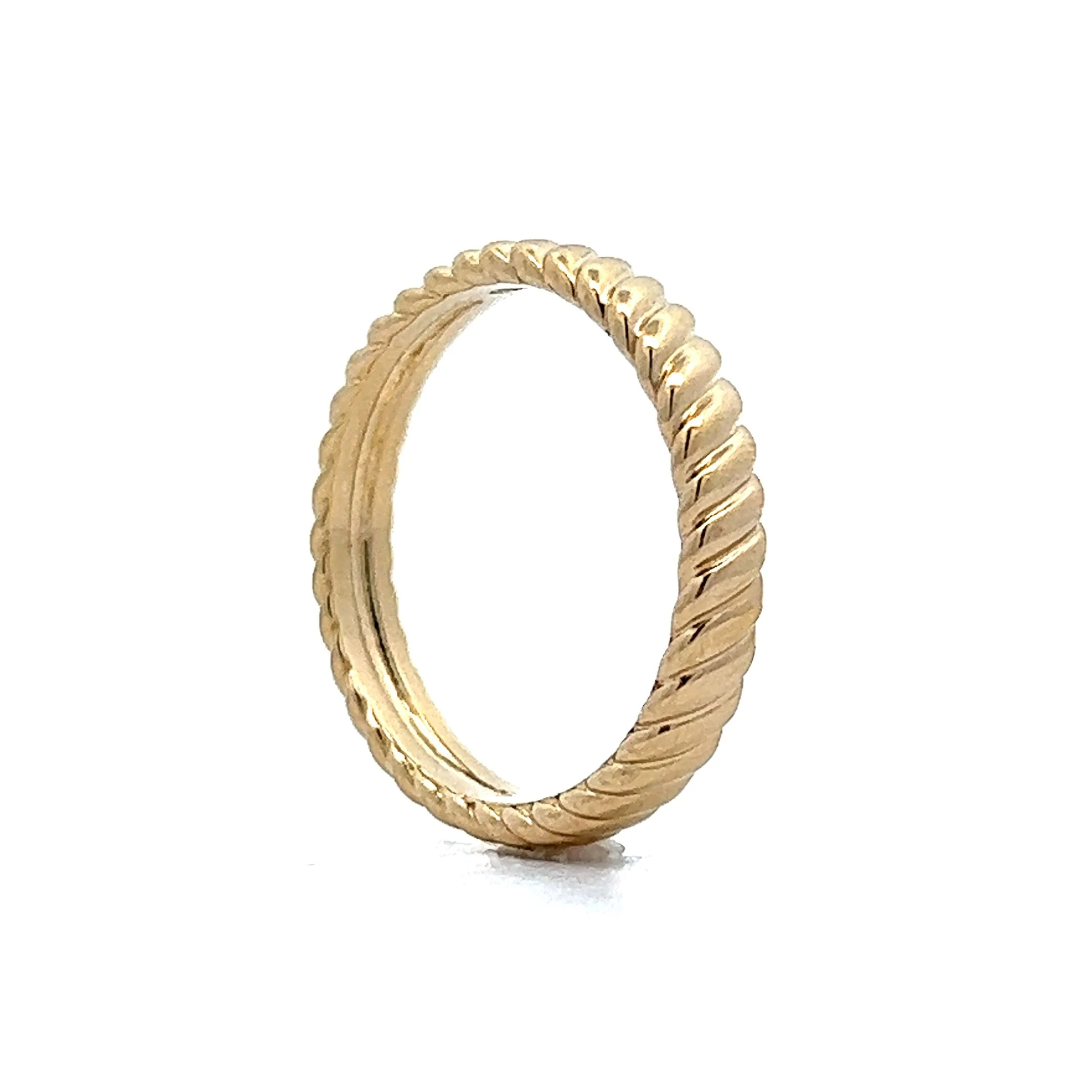 Twisted Rope Eternity Band in 14k Yellow Gold - Image 5